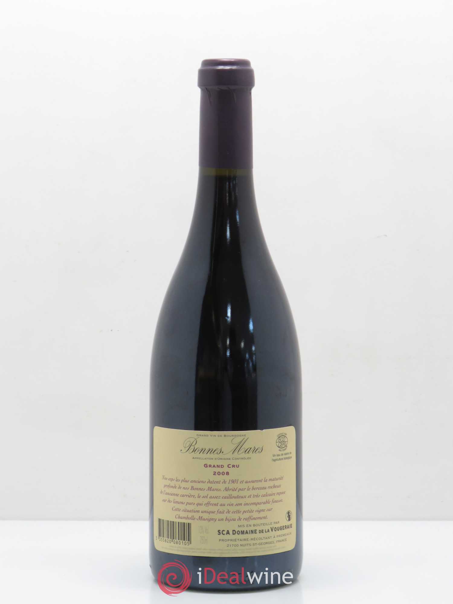 Bonnes-Mares Grand Cru La Vougeraie 2008 - Lot de 1 bouteille - 1