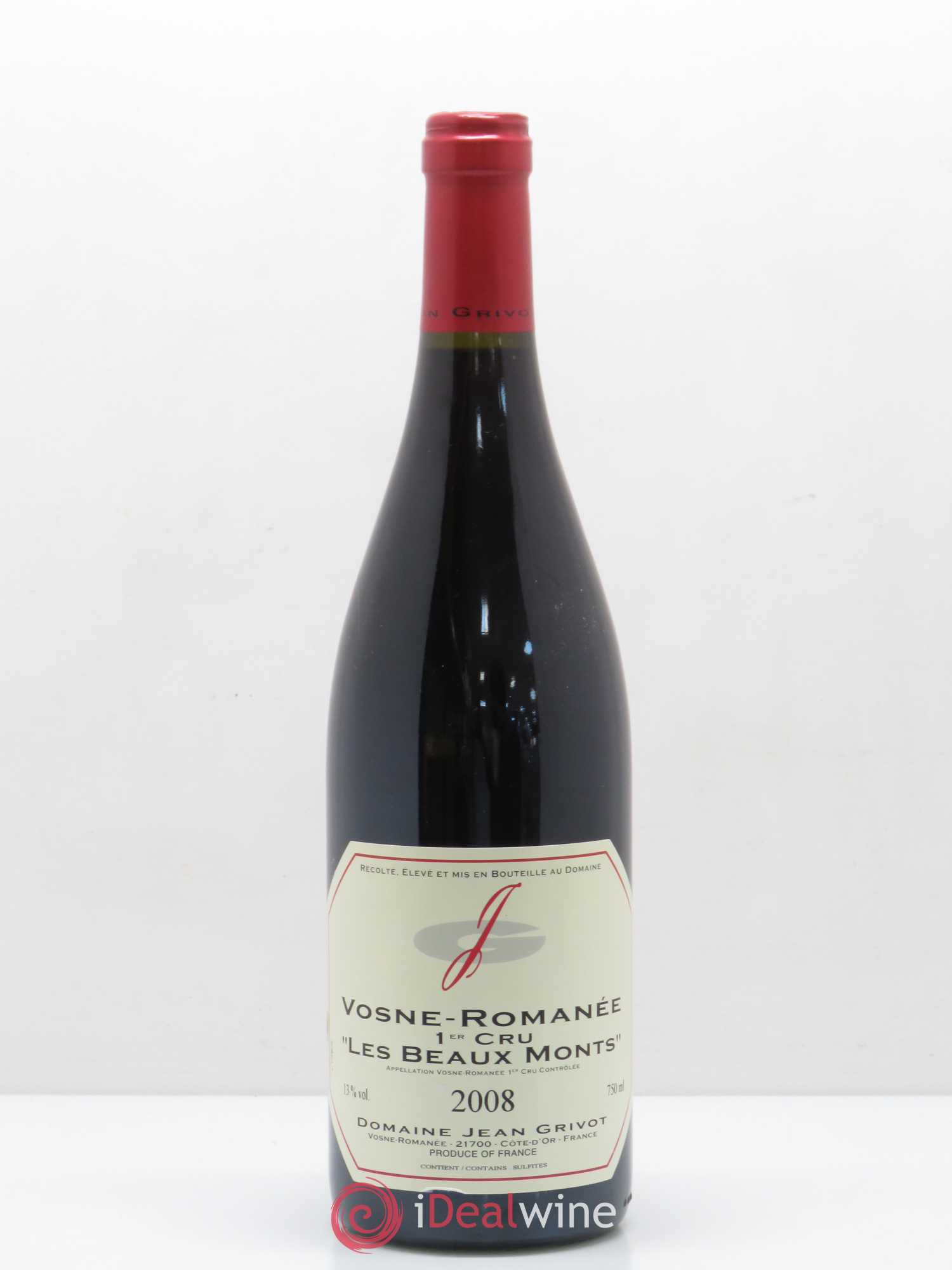 Vosne-Romanée 1er Cru Les Beaux-Monts Jean Grivot 2008 - Lot de 1 bouteille - 0