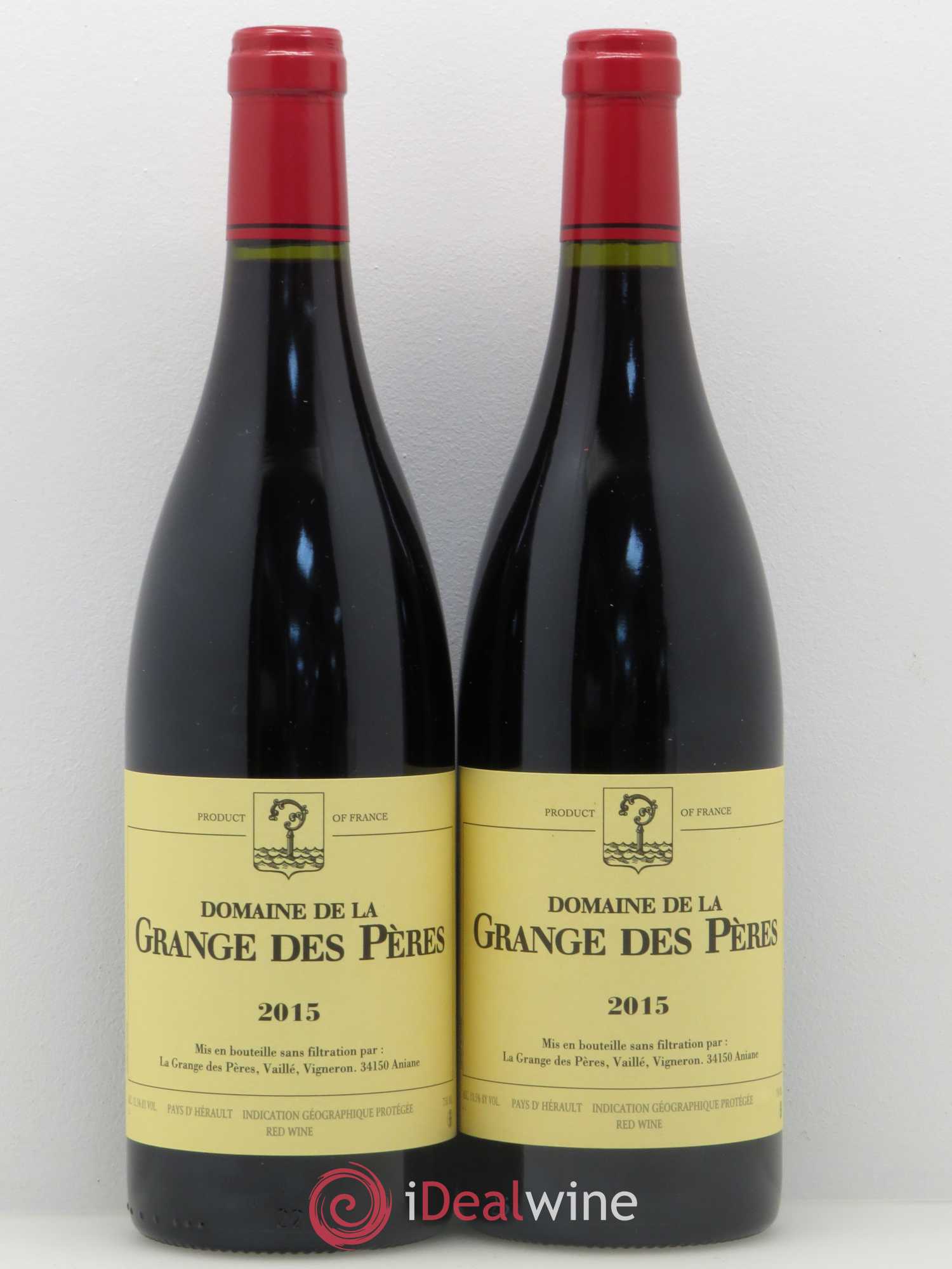 Pays d'Hérault Grange des Pères Laurent Vaillé 2015 - Lot de 2 bouteilles - 0