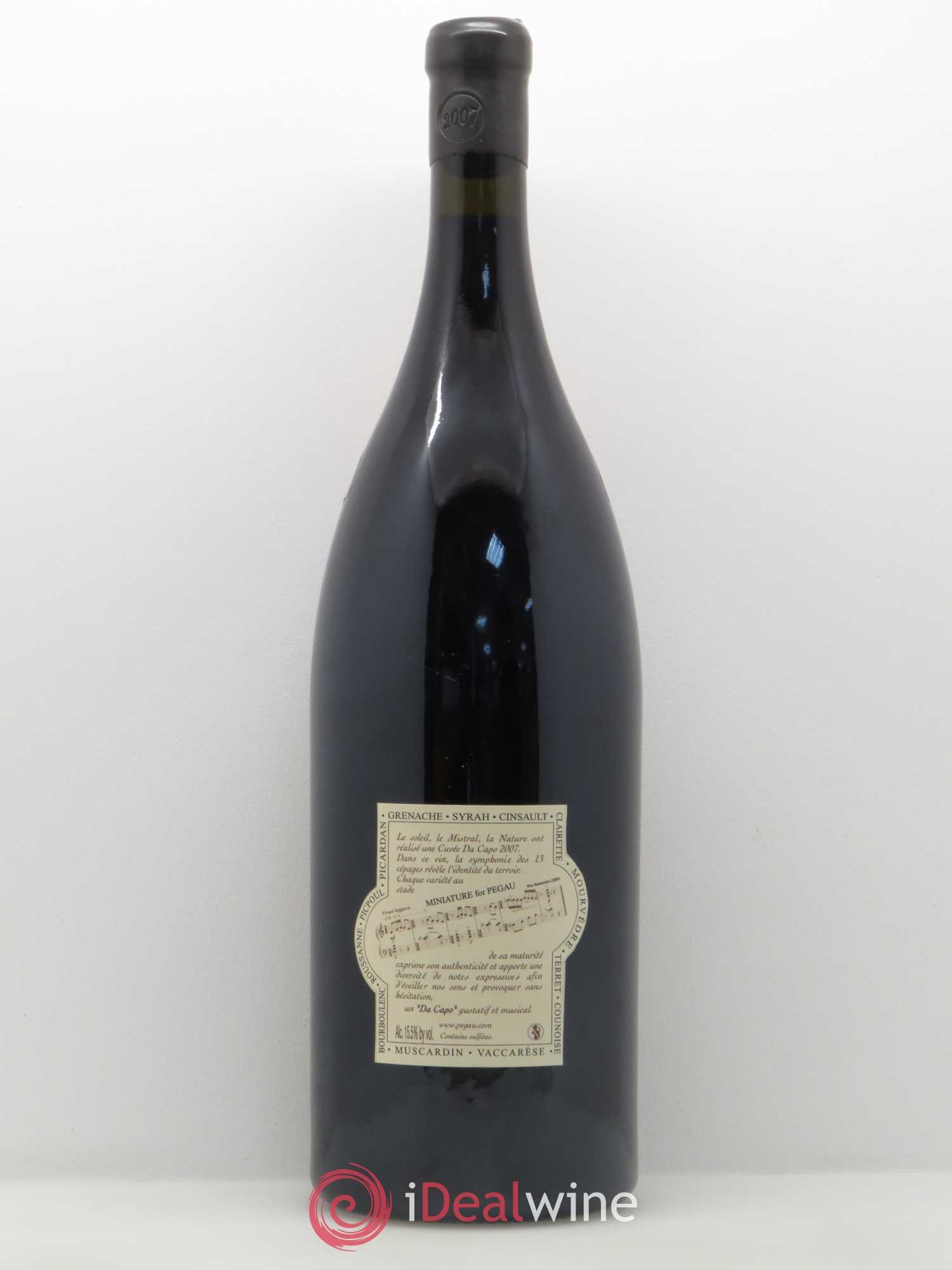 Châteauneuf-du-Pape Domaine du Pégau Cuvée Da Capo Paul et Laurence Féraud 2007 - Lot de 1 double magnum - 1