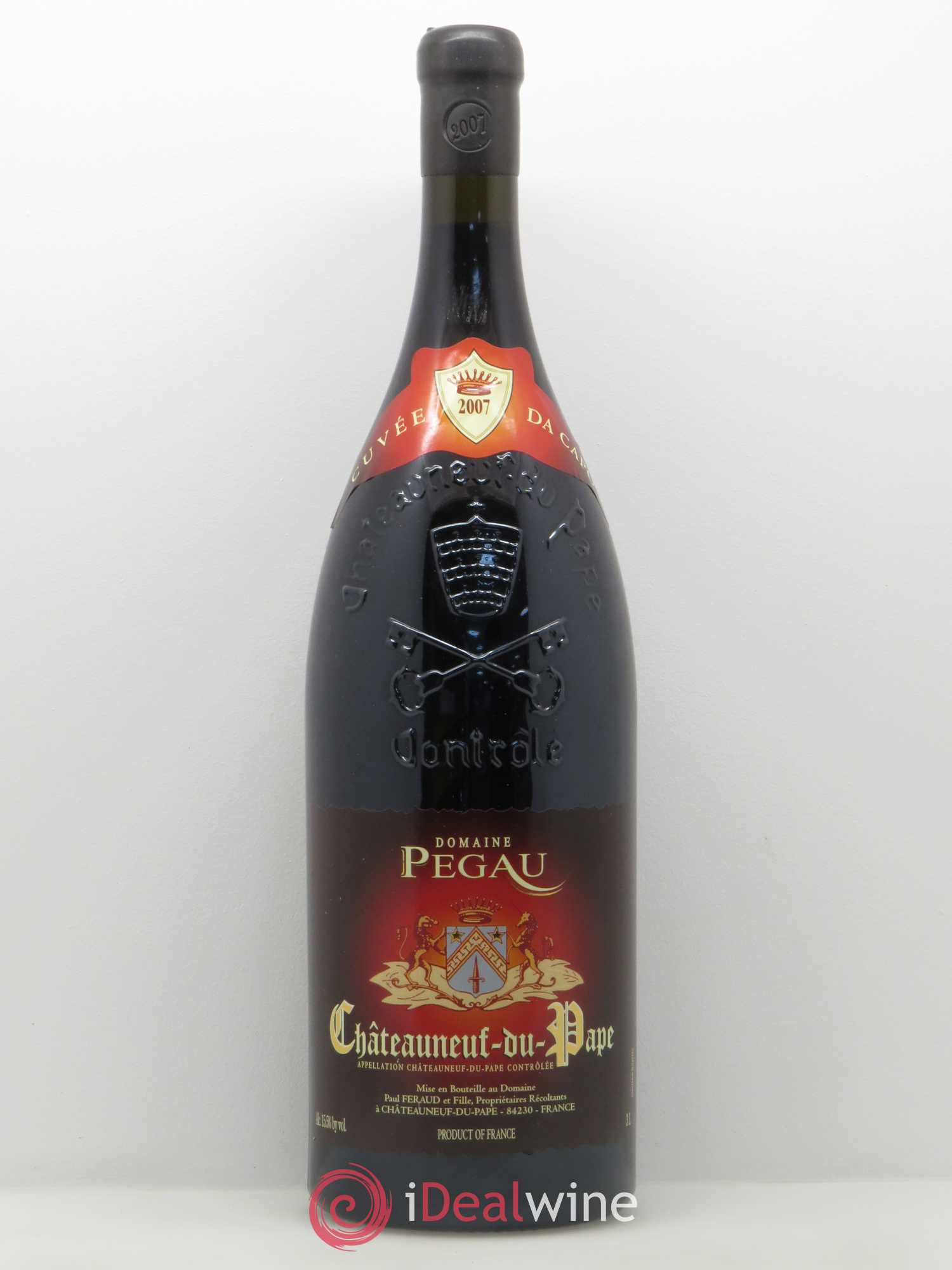 Châteauneuf-du-Pape Domaine du Pégau Cuvée Da Capo Paul et Laurence Féraud 2007 - Lot de 1 double magnum - 0