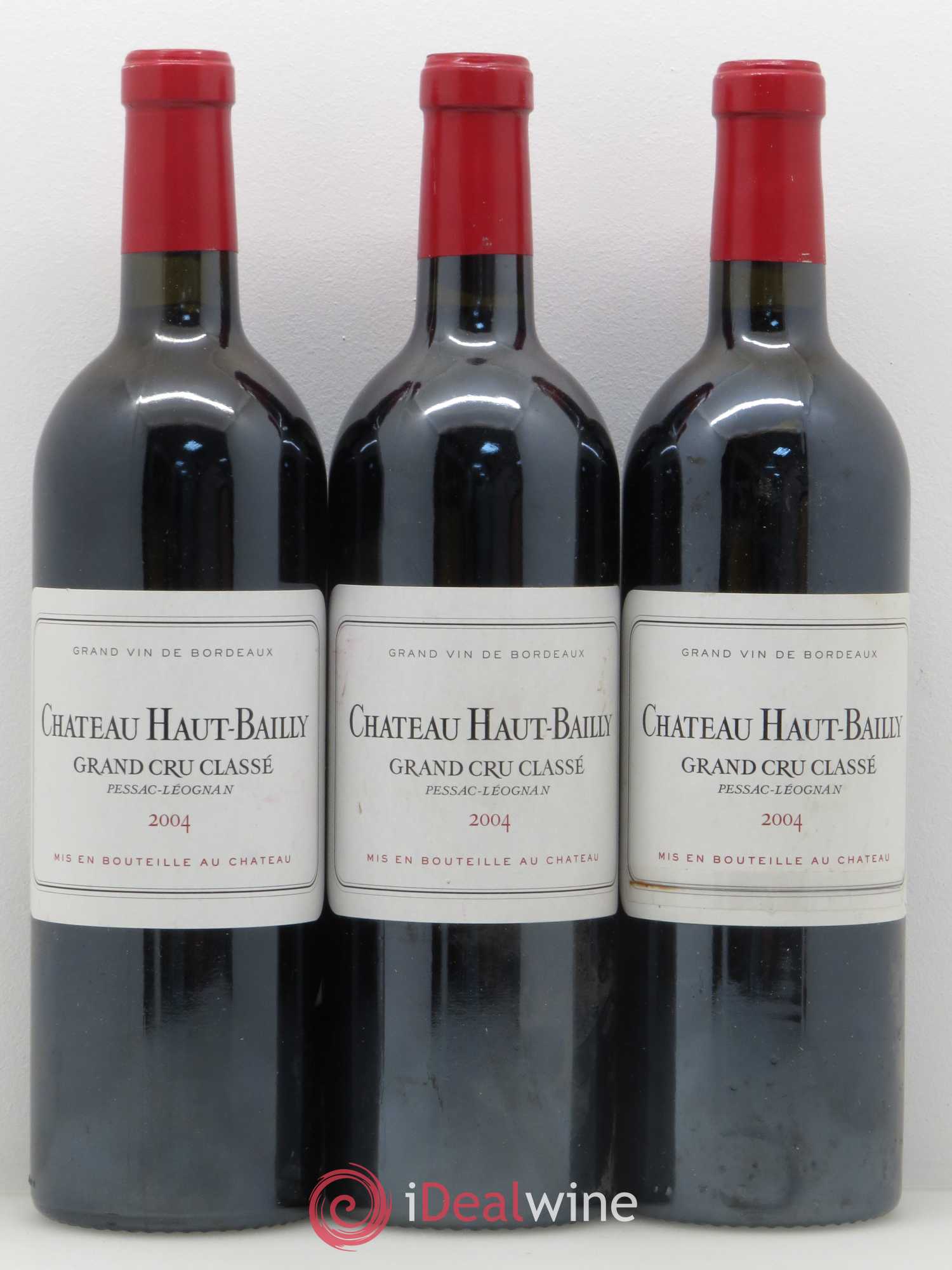 Château Haut-Bailly Cru Classé de Graves 2004 - Lot de 3 bouteilles - 0