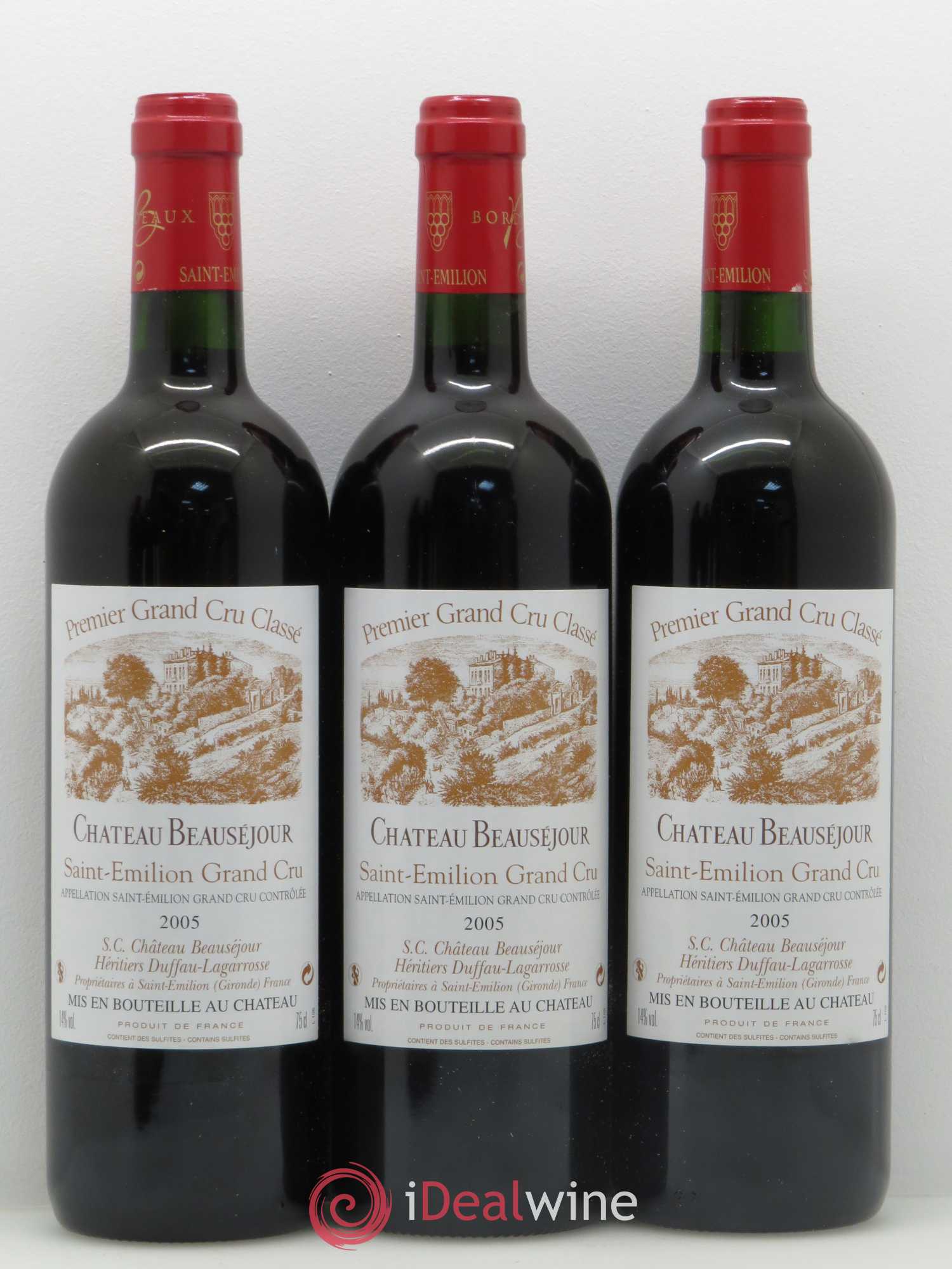 Château Beauséjour (Duffau-Lagarrosse) 1er Grand Cru Classé B 2005 - Lot de 12 bouteilles - 2
