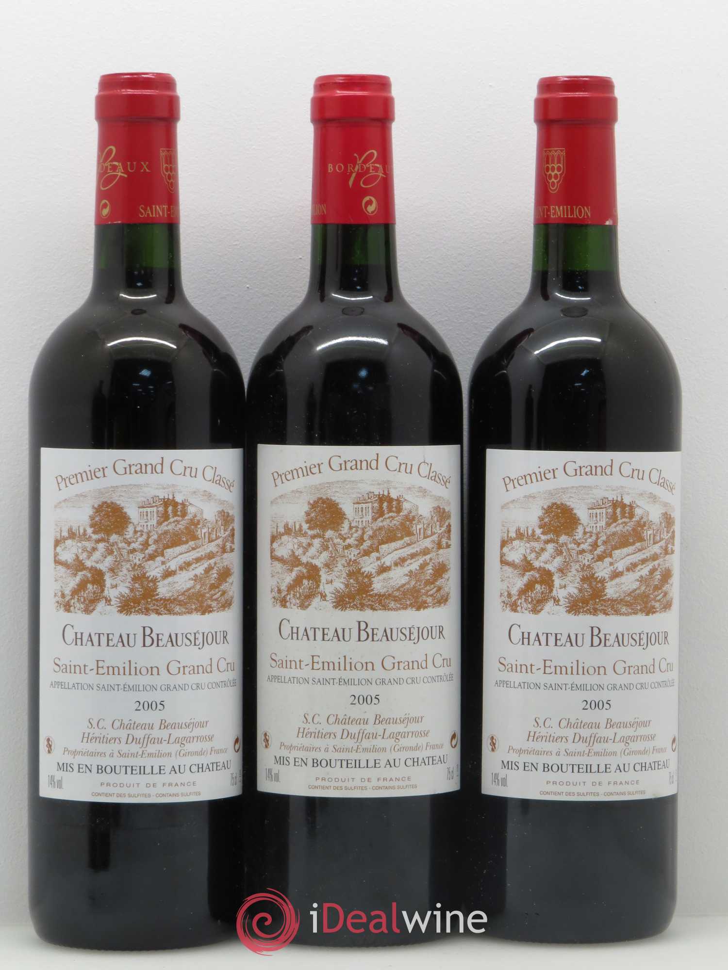 Château Beauséjour (Duffau-Lagarrosse) 1er Grand Cru Classé B 2005 - Lot de 12 bouteilles - 3