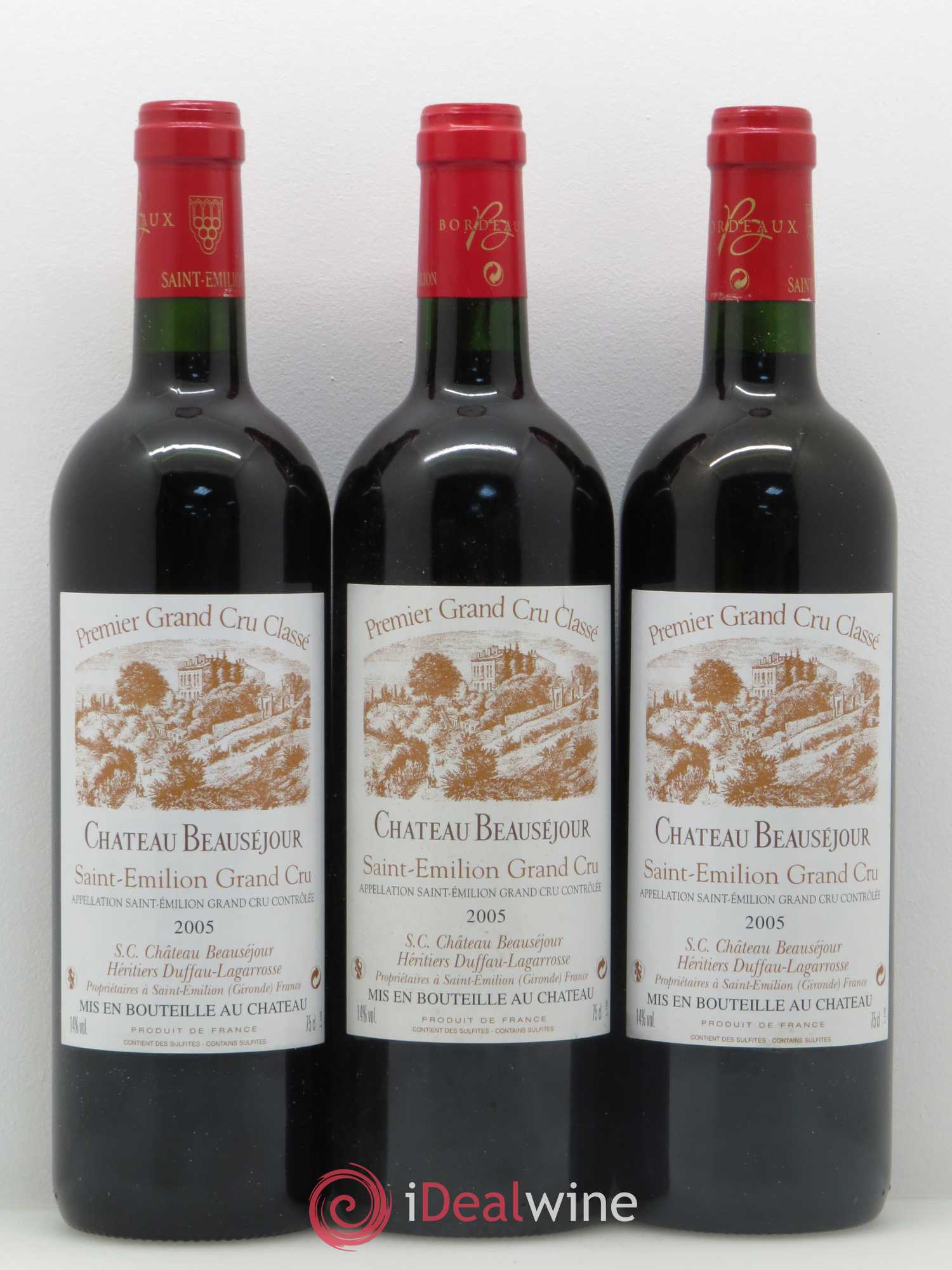Château Beauséjour (Duffau-Lagarrosse) 1er Grand Cru Classé B 2005 - Lot de 12 bouteilles - 4