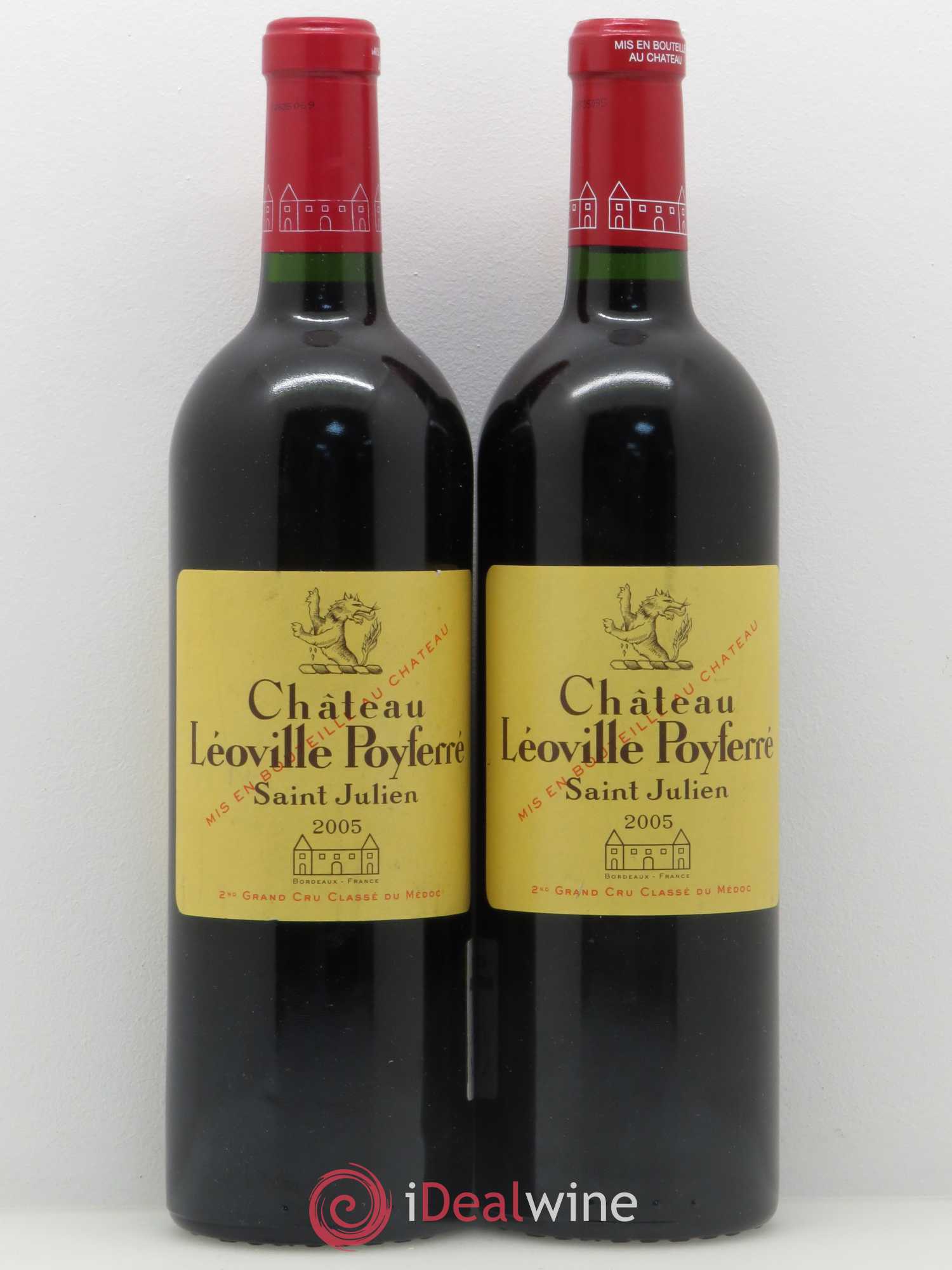 Château Léoville Poyferré 2ème Grand Cru Classé 2005 - Lot de 2 bouteilles - 0