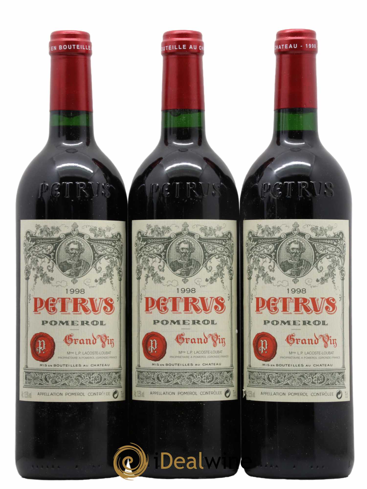 Petrus 1998 - Lot de 6 bouteilles - 1