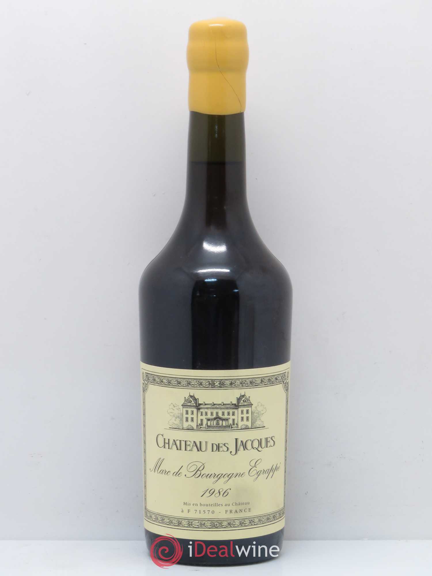 Marc de Bourgogne égrappé Jadot Chateau des Jacques 1986 - Posten von 1 Flasche - 0
