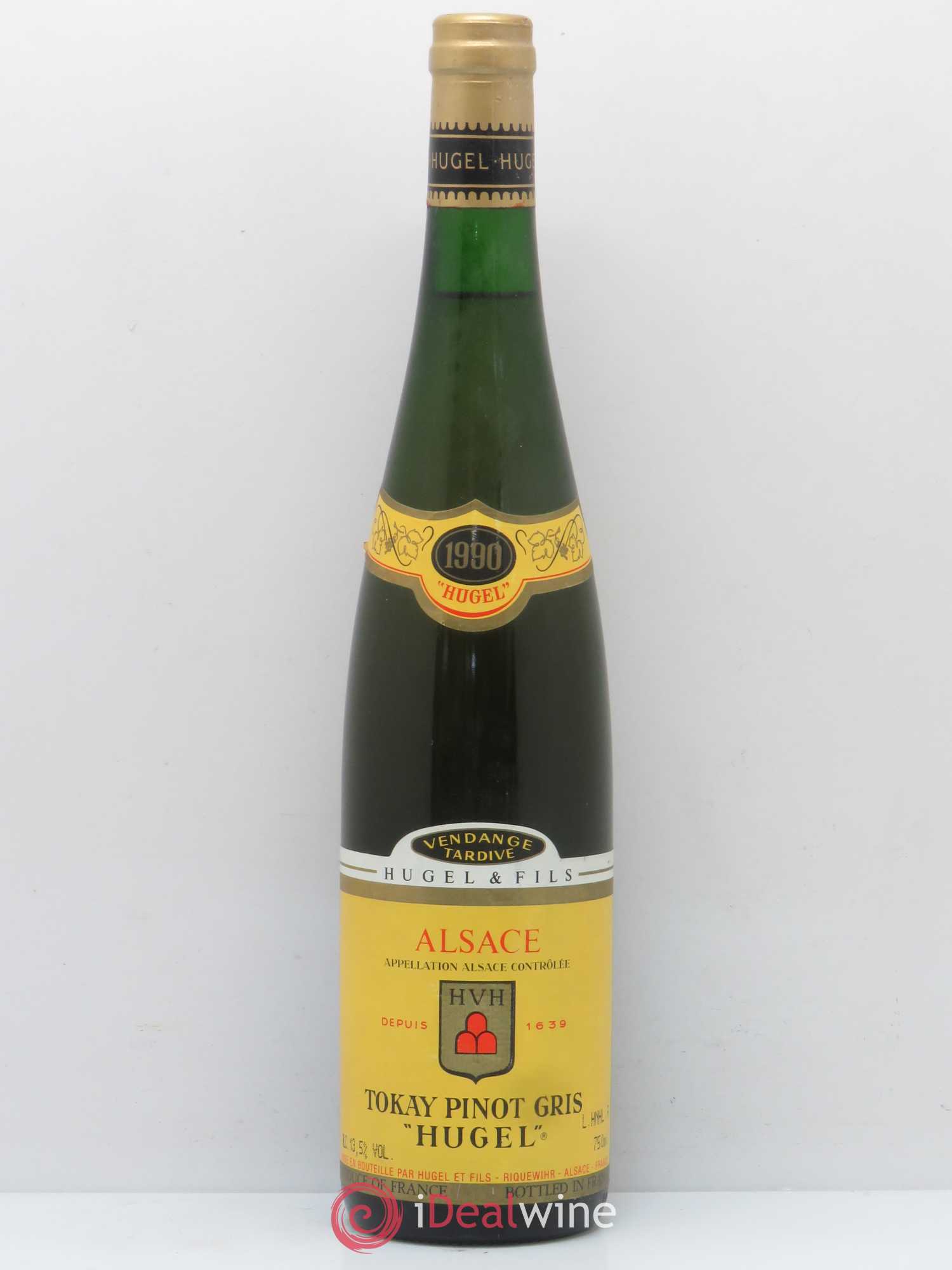 Pinot Gris Vendanges Tardives Hugel (Domaine) 1990 - Lotto di 1 bottiglia - 0