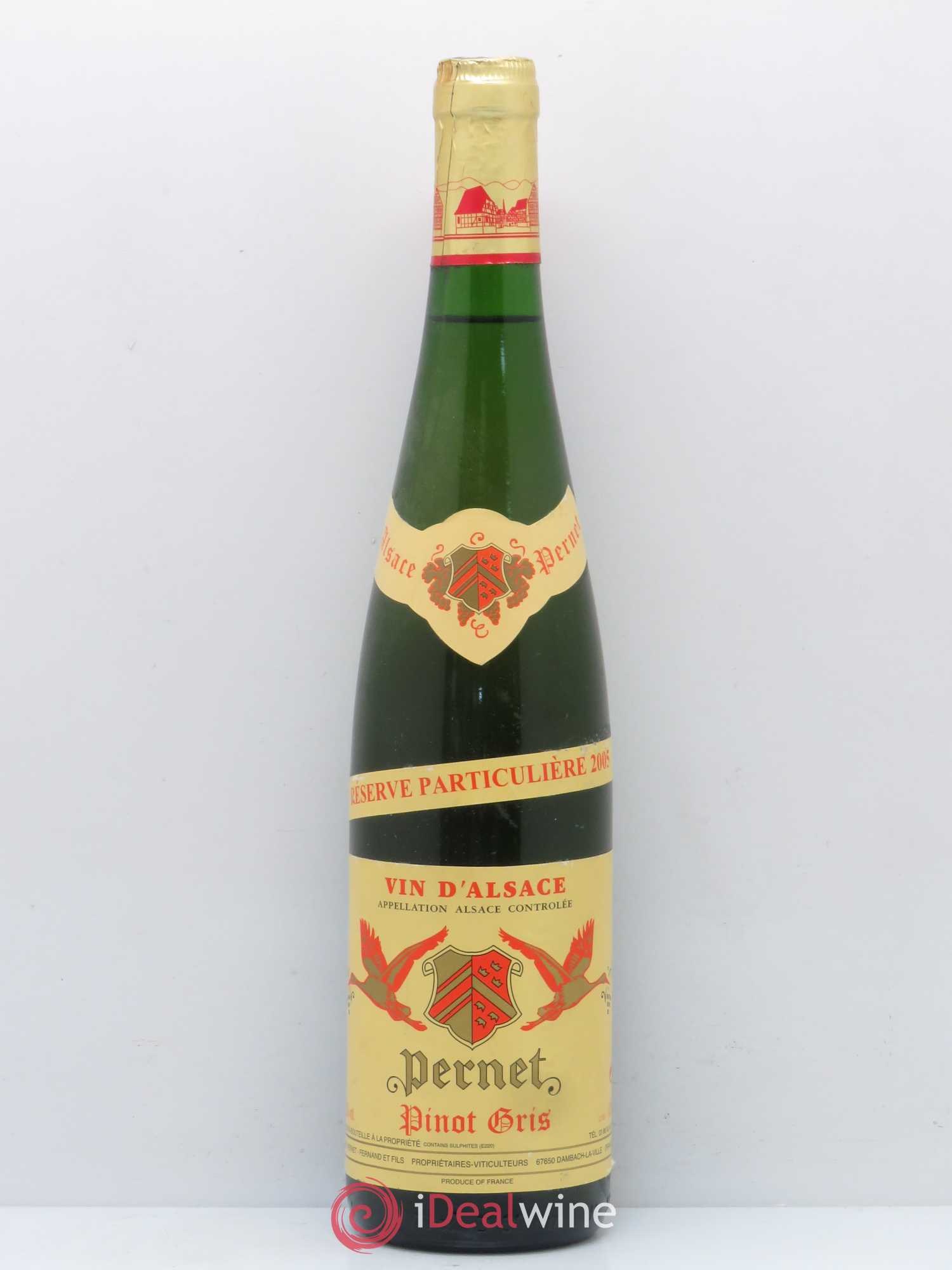 Pinot Gris Reserve Particuliere Pernet (sans prix de réserve) 2005 - Posten von 1 Flasche - 0