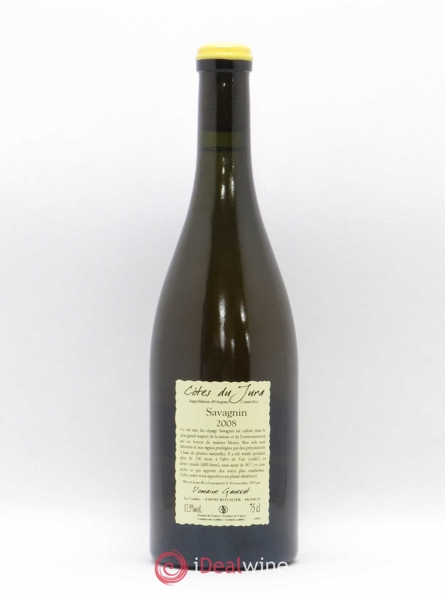 Côtes du Jura Les Vignes de mon Père Jean-François Ganevat (Domaine) 2008 - Lot de 1 bouteille - 1