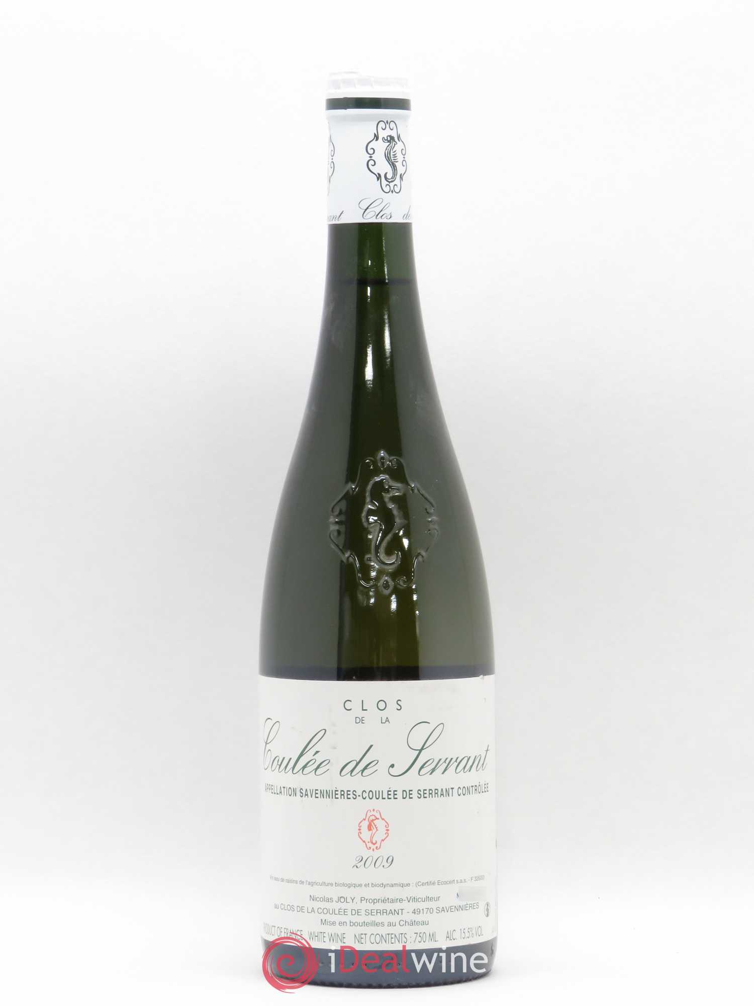 Savennières Clos de la Coulée de Serrant Vignobles de la Coulée de Serrant - Nicolas Joly 2009 - Lot de 1 bouteille - 0