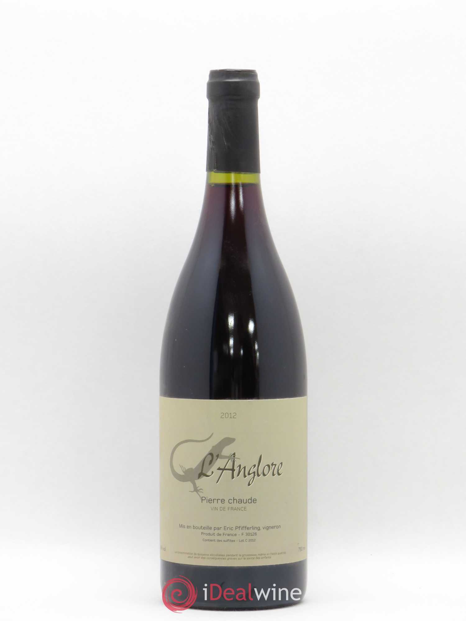 Vin de France Pierre chaude L'Anglore 2012 - Lot de 1 bouteille - 0