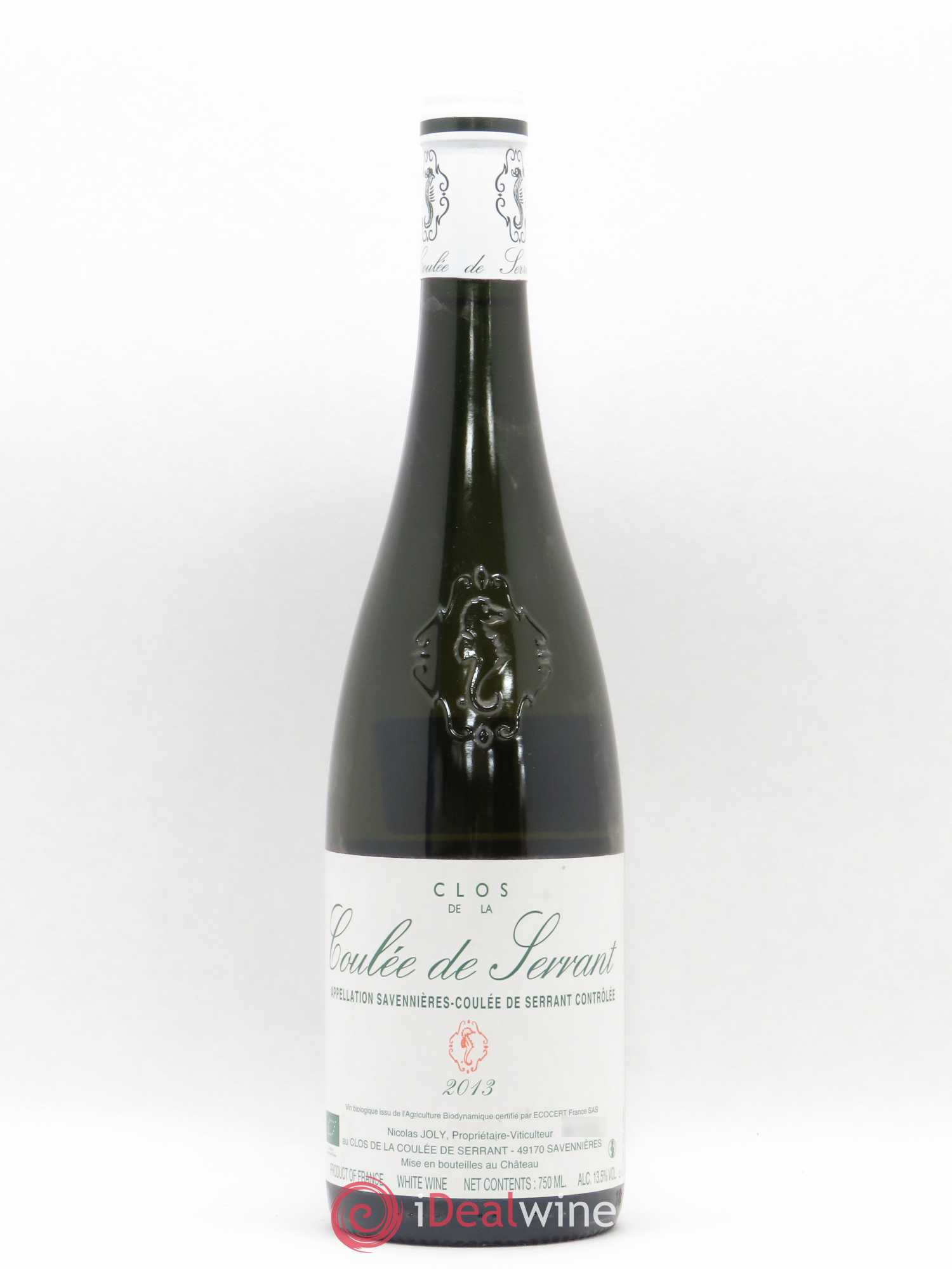 Savennières Clos de la Coulée de Serrant Vignobles de la Coulée de Serrant - Nicolas Joly 2013 - Lot de 1 bouteille - 0