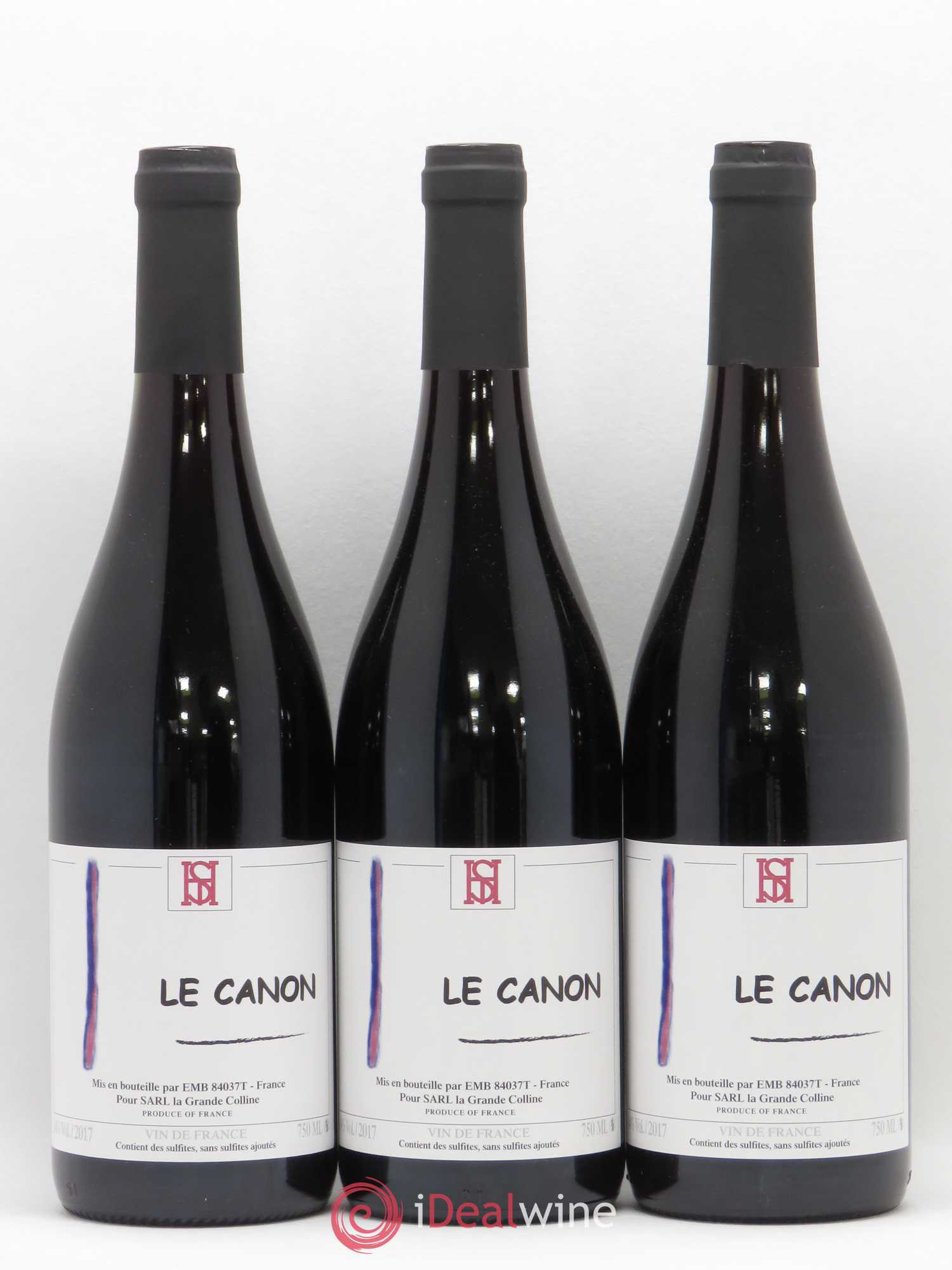 Vin de France Le Canon Hirotake Ooka - Domaine La Grande Colline 2017 - Lot de 3 bouteilles - 0