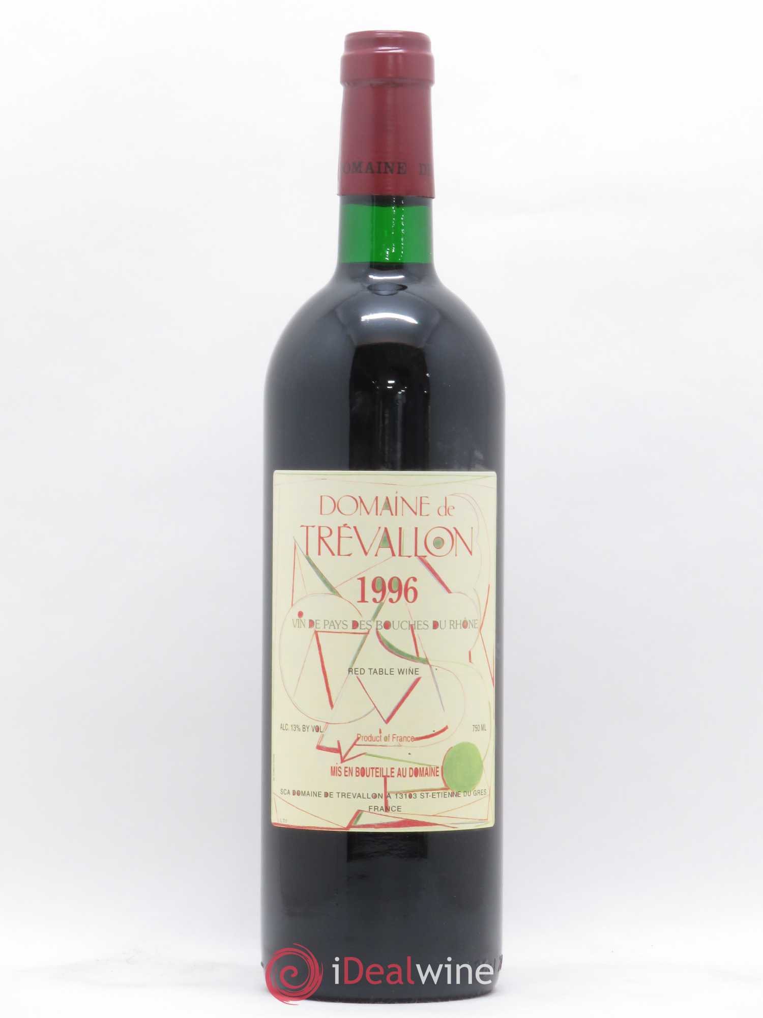 VDP Bouches du Rhône Trévallon (Domaine de) Eloi Dürrbach 1996 - Lot de 1 bouteille - 0