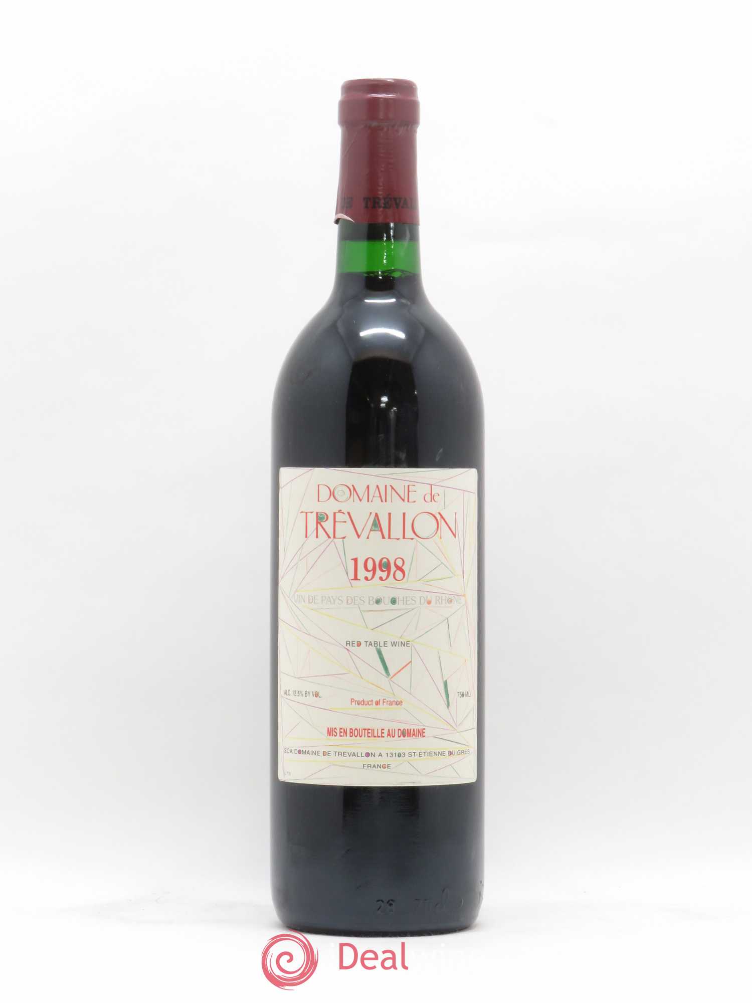 VDP Bouches du Rhône Trévallon (Domaine de) Eloi Dürrbach 1998 - Lot de 1 bouteille - 0