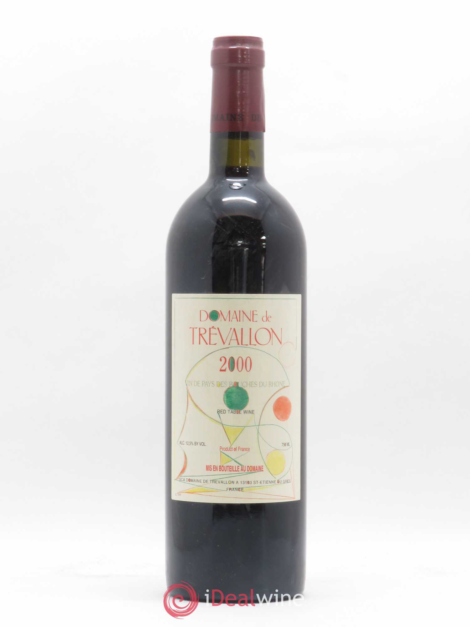 VDP Bouches du Rhône Trévallon (Domaine de) Eloi Dürrbach 2000 - Lot de 1 bouteille - 0