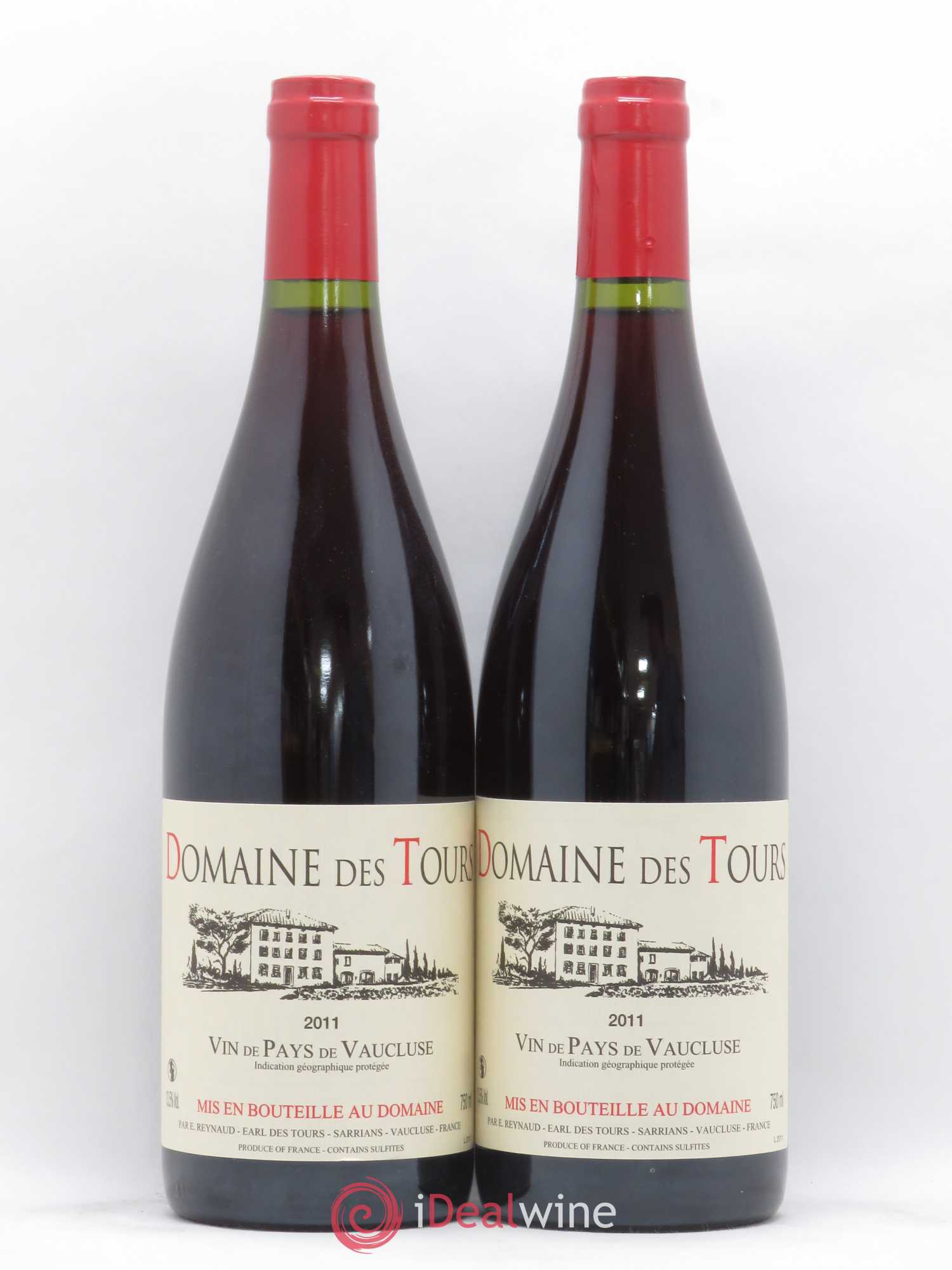 Vaucluse (Vin de Pays de Vaucluse) Domaine des Tours Emmanuel Reynaud 2011 - Lot de 2 bouteilles - 0