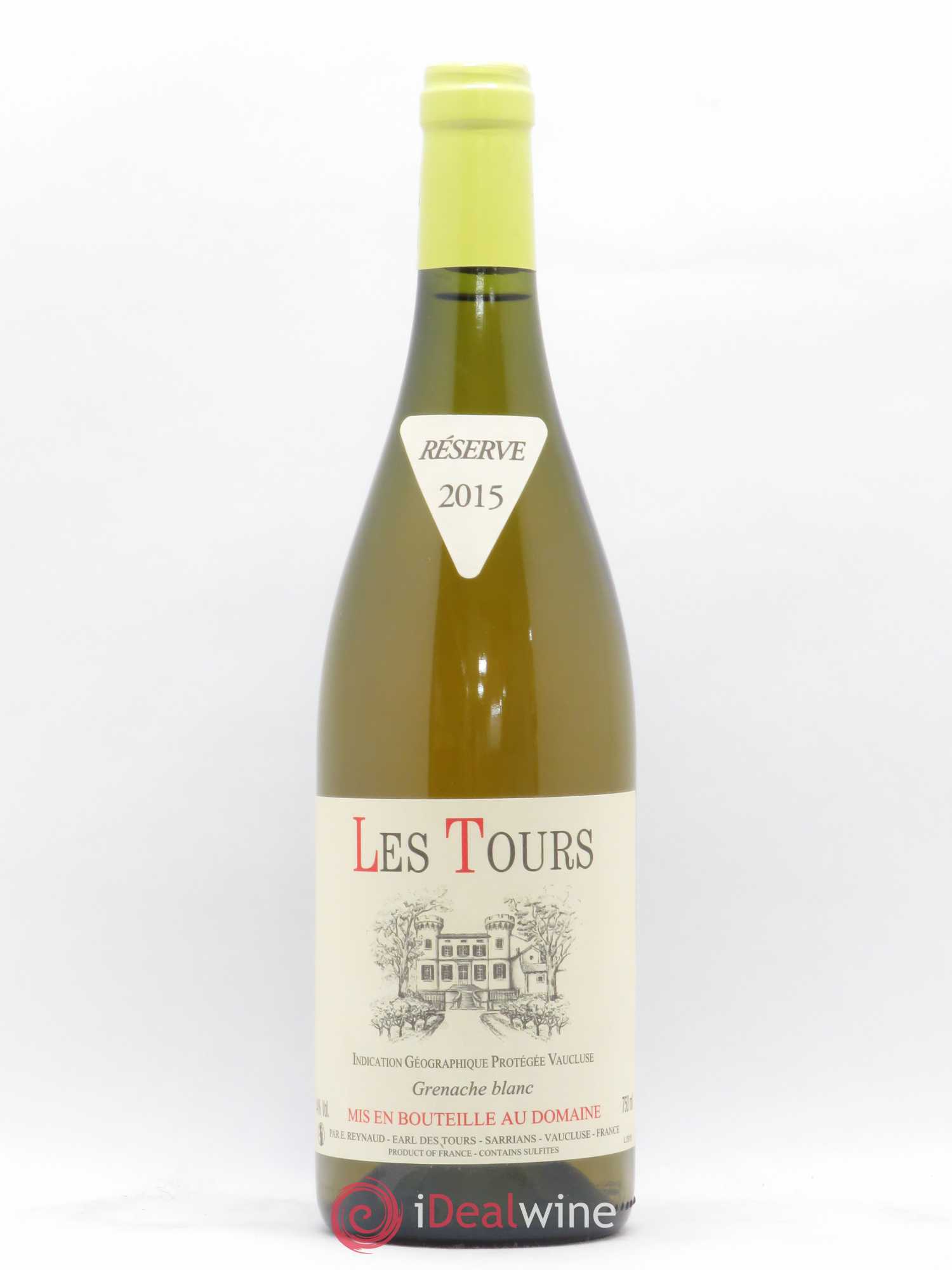 Vaucluse (Vin de Pays de Vaucluse) Les Tours Grenache Blanc Emmanuel Reynaud 2015 - Lot de 1 bouteille - 0