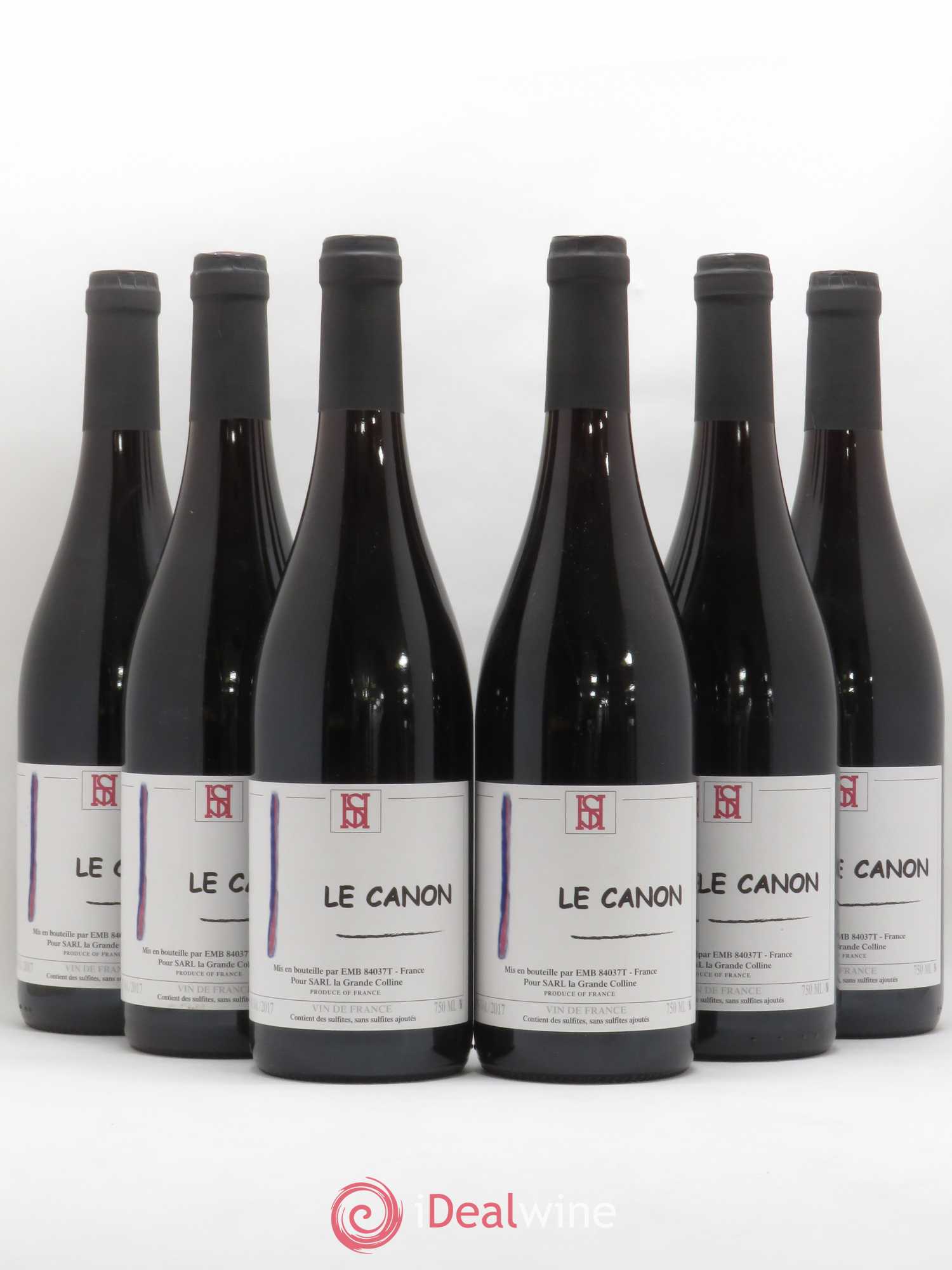 Vin de France Le Canon Hirotake Ooka - Domaine La Grande Colline 2017 - Lot de 6 bouteilles - 0