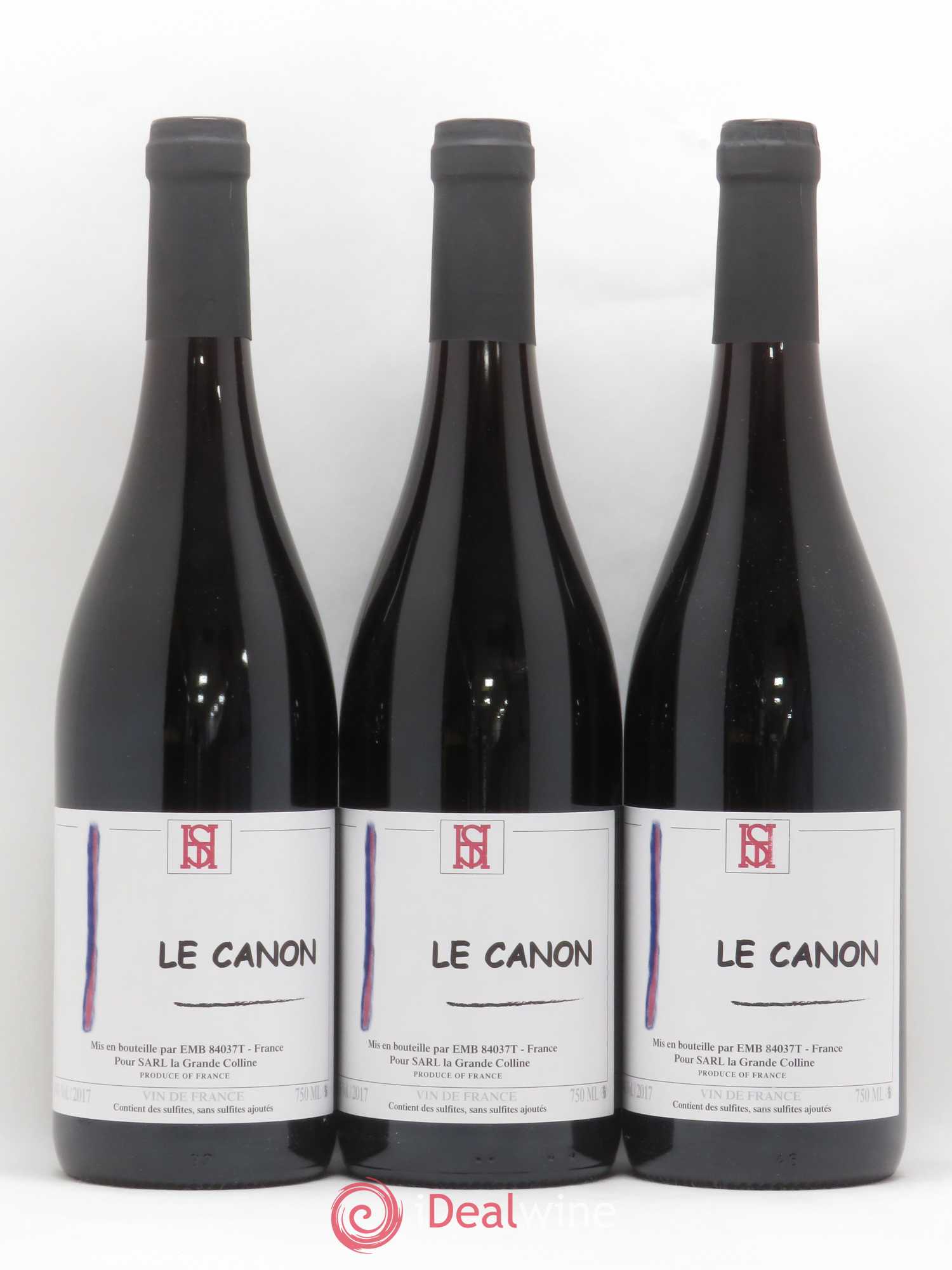 Vin de France Le Canon Hirotake Ooka - Domaine La Grande Colline 2017 - Lot de 3 bouteilles - 0