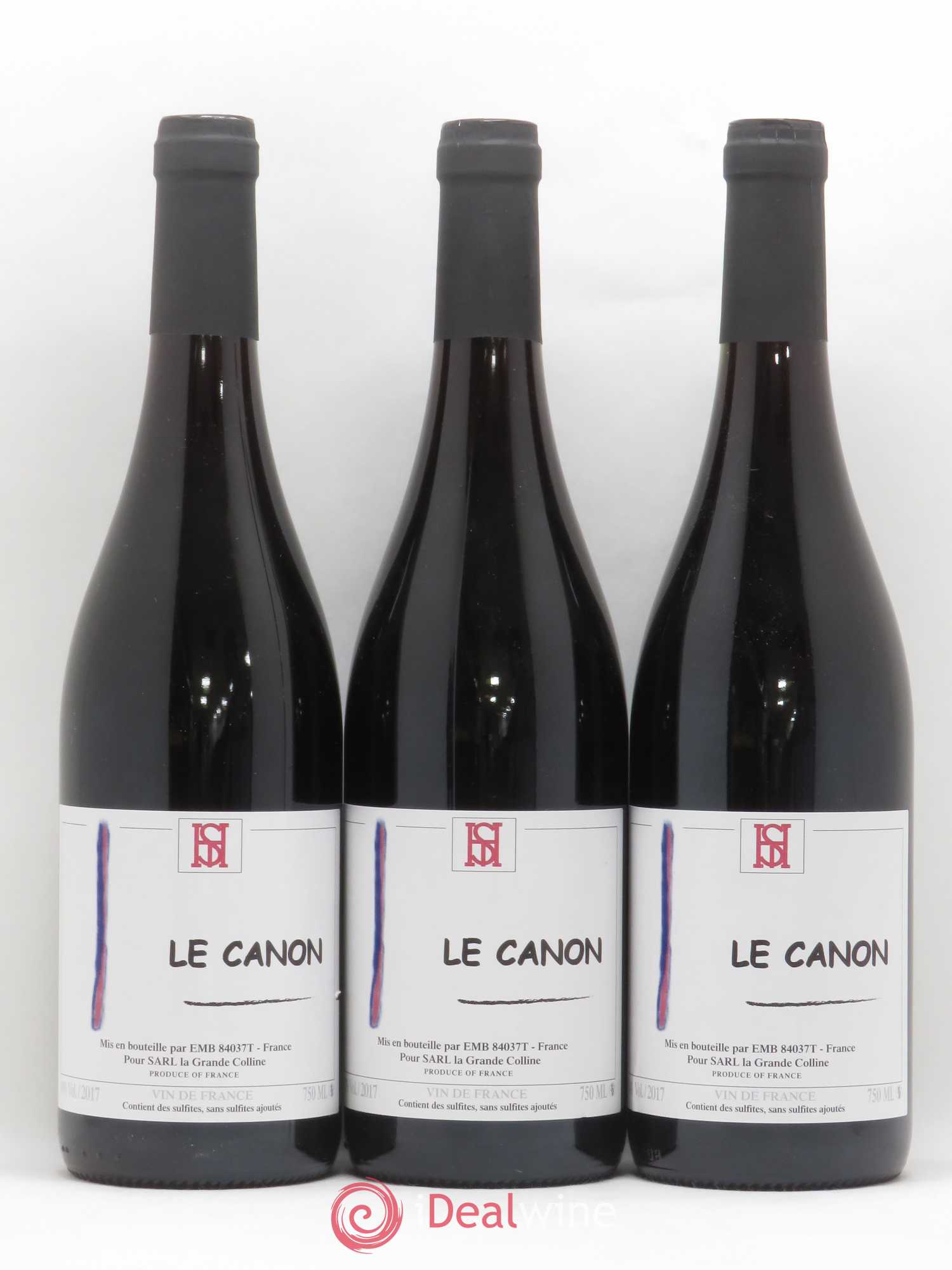 Vin de France Le Canon Hirotake Ooka - Domaine La Grande Colline 2017 - Lot de 3 bouteilles - 0