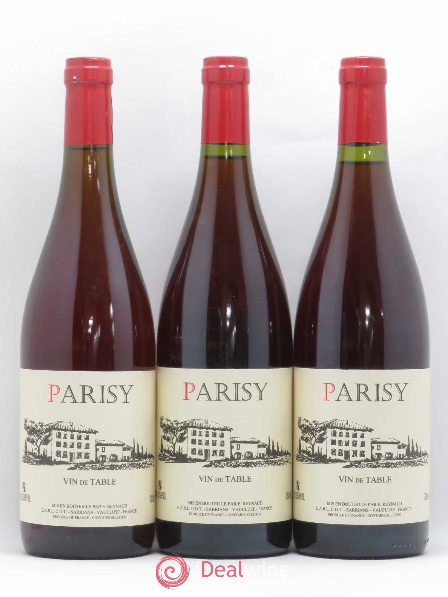 Vin de Table Parisy Emmanuel Reynaud - Lot de 3 bouteilles - 0