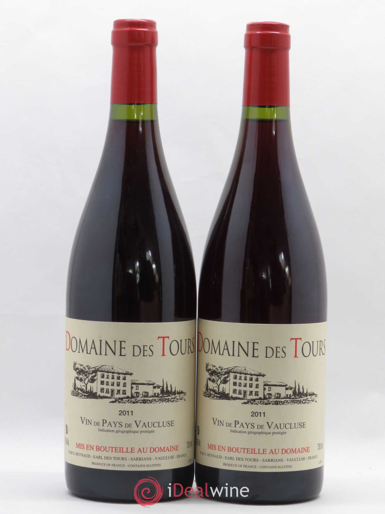 Vaucluse (Vin de Pays de Vaucluse) Domaine des Tours Emmanuel Reynaud 2011 - Lot de 2 bouteilles - 0
