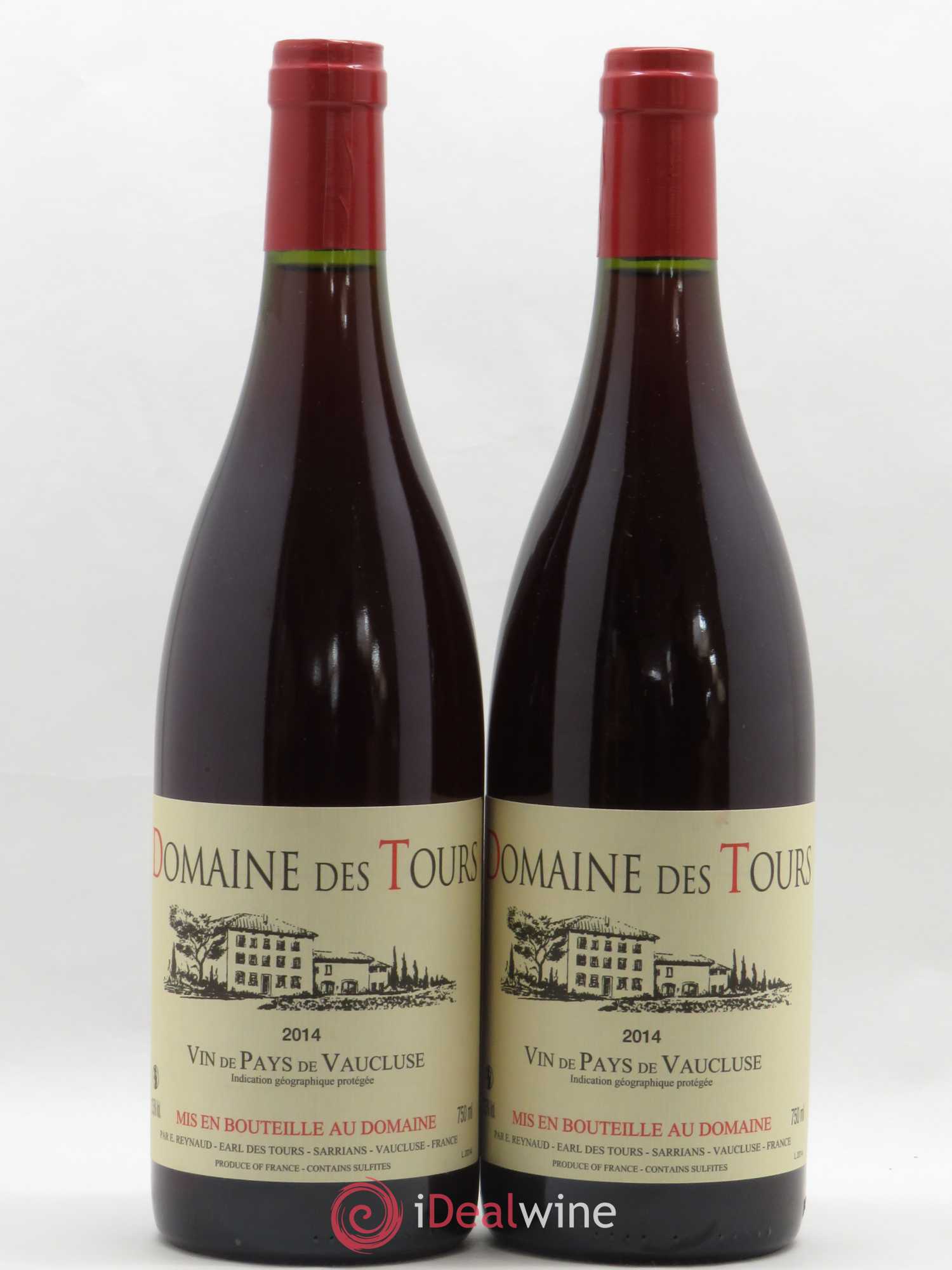 Vaucluse (Vin de Pays de Vaucluse) Domaine des Tours Emmanuel Reynaud 2014 - Lot de 2 bouteilles - 0