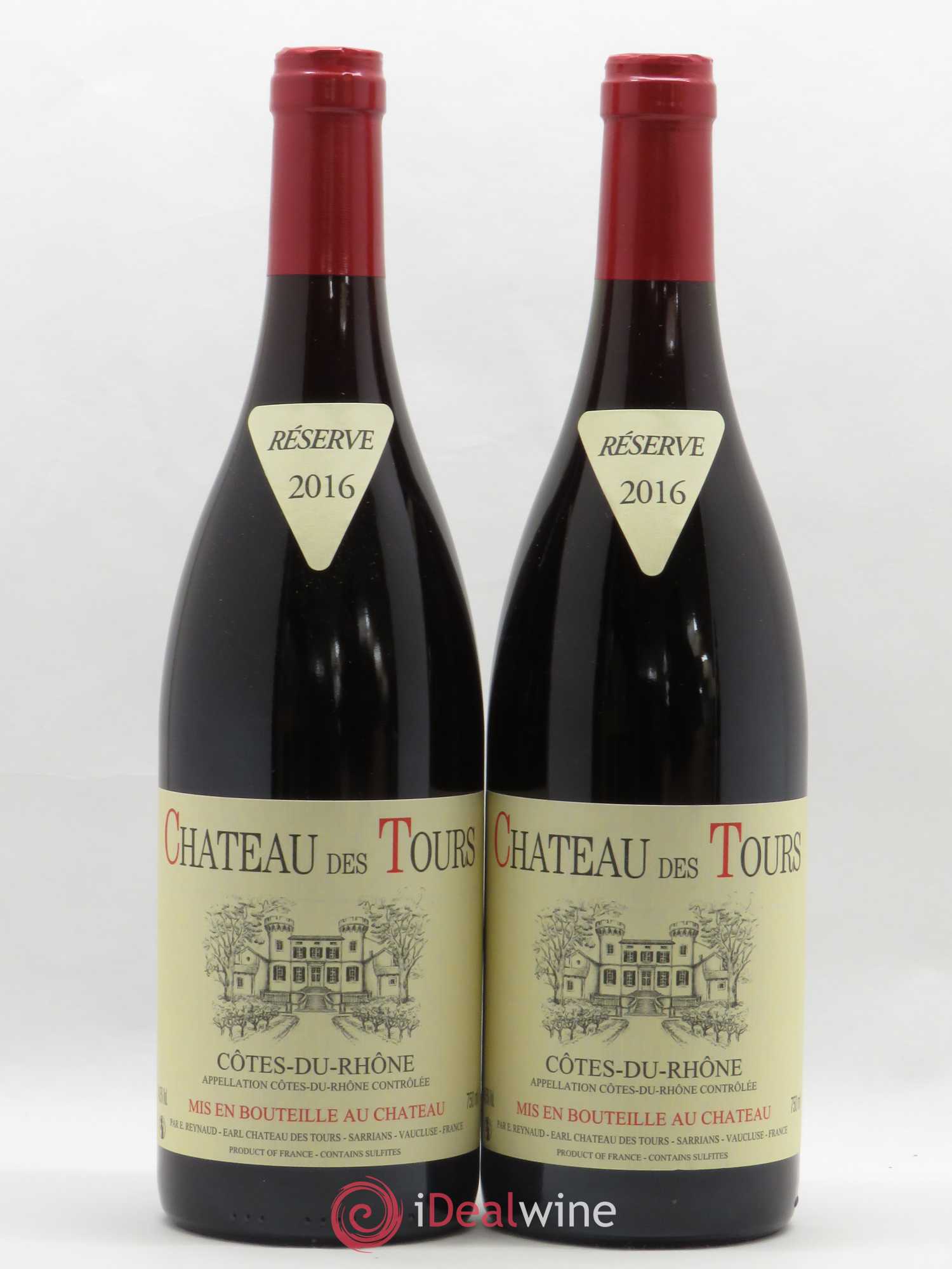 Côtes-du-Rhône Château des Tours Emmanuel Reynaud 2016 - Lot de 2 bouteilles - 0