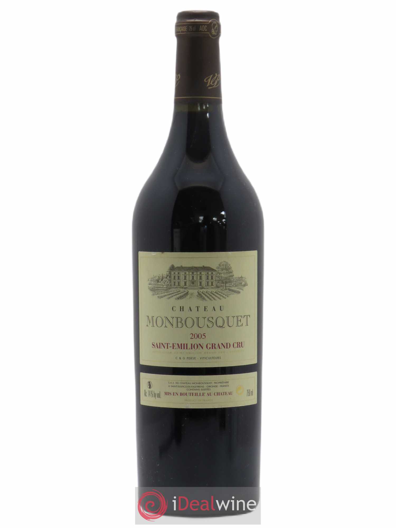 Château Monbousquet Grand Cru Classé 2005 - Lot de 1 bouteille - 0