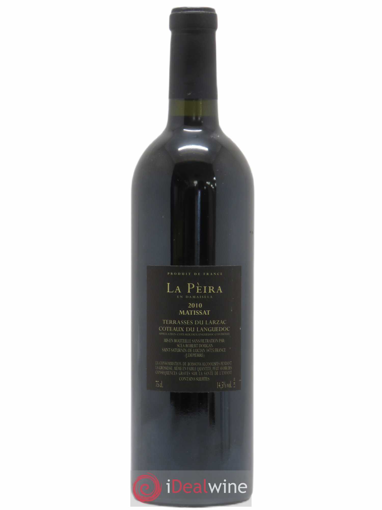 Terrasses du Larzac Domaine de La Pèira en Damaisèla Matissat Karine Ahton et Robert Dougan 2010 - Lot de 1 bouteille - 1