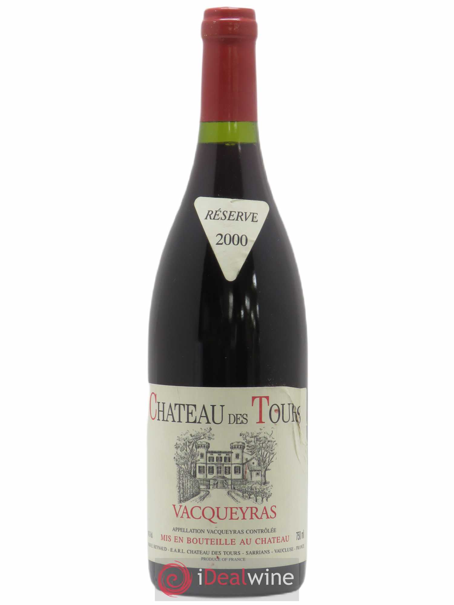 Vacqueyras Château des Tours Emmanuel Reynaud 2000 - Lot de 1 bouteille - 0