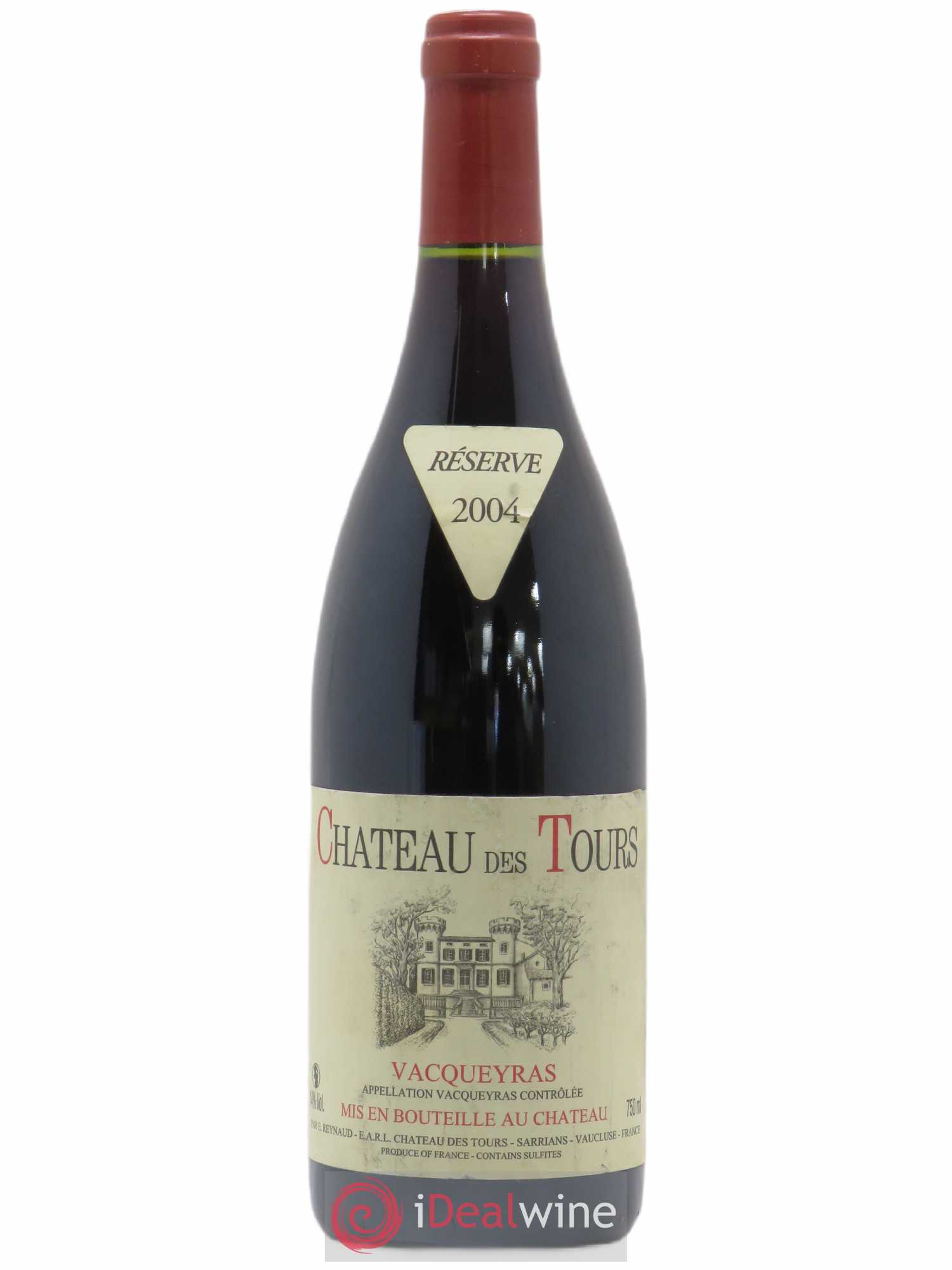 Vacqueyras Château des Tours Emmanuel Reynaud 2004 - Lot de 1 bouteille - 0