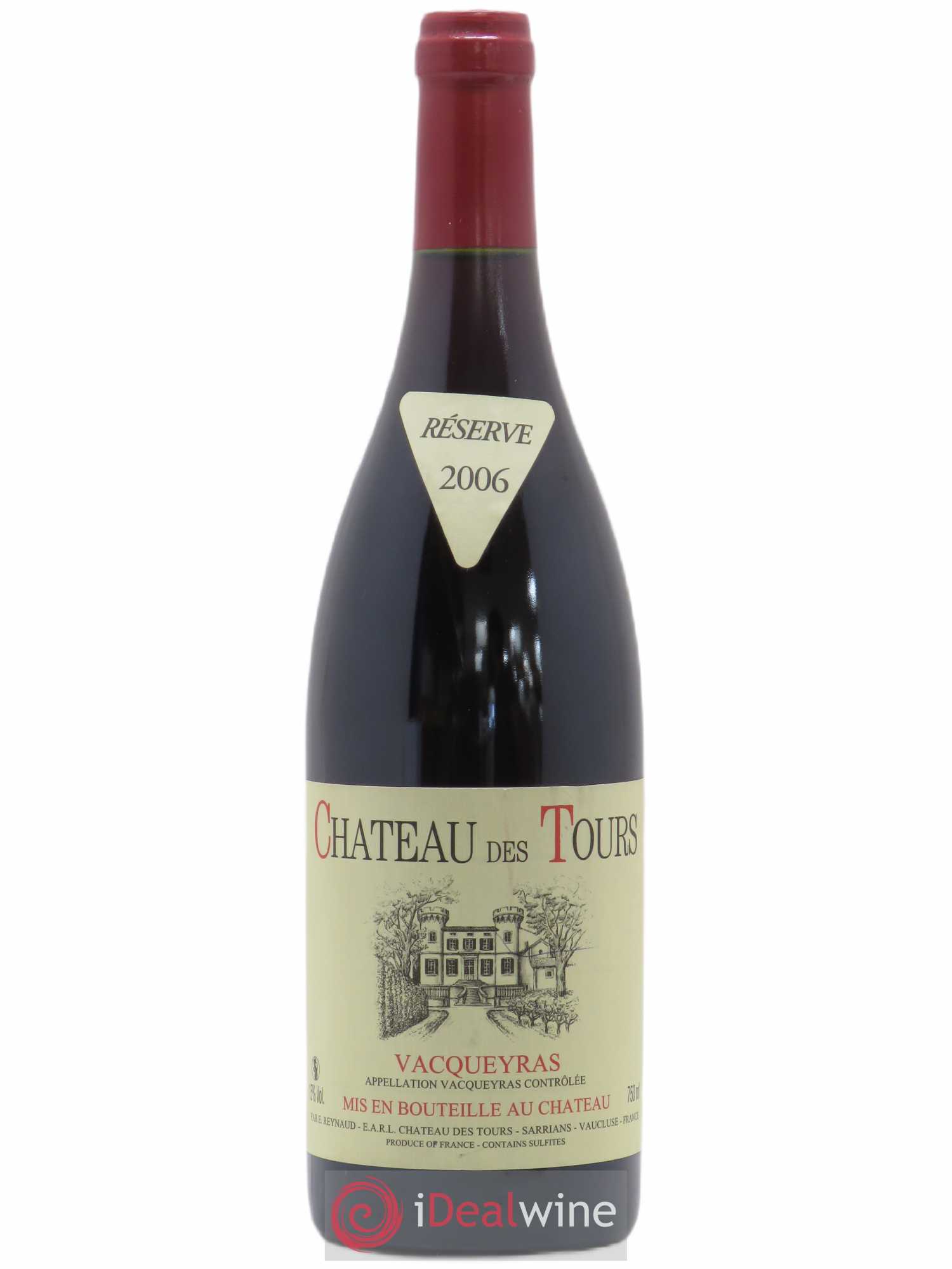 Vacqueyras Château des Tours Emmanuel Reynaud 2006 - Lot de 1 bouteille - 0