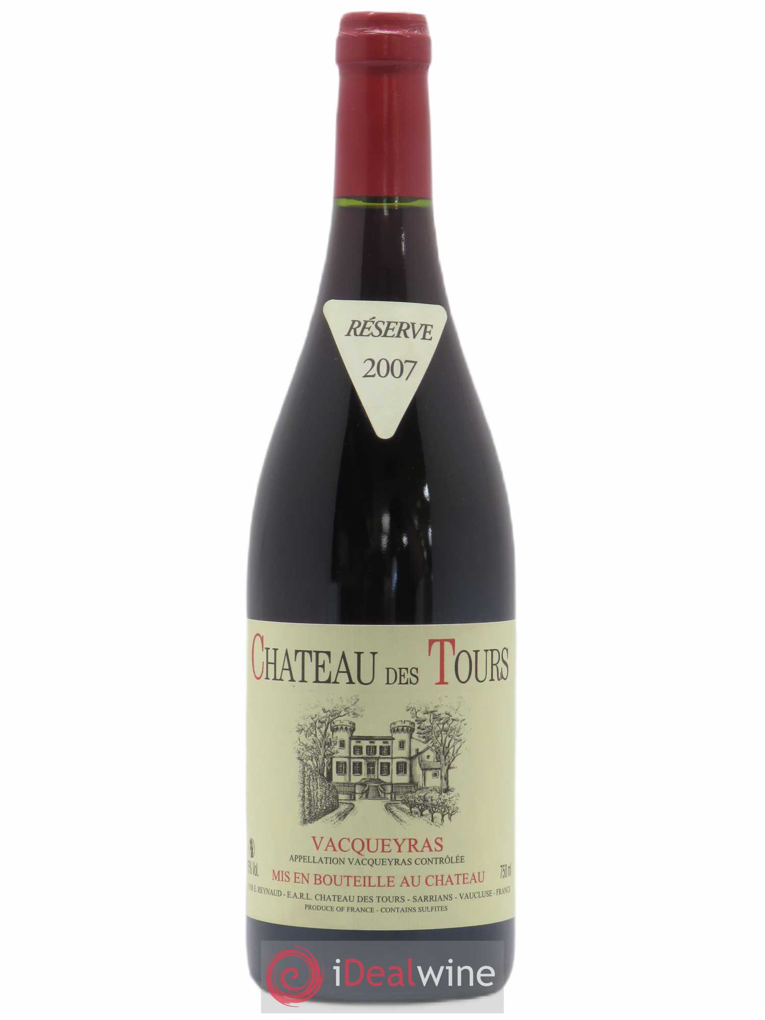 Vacqueyras Château des Tours Emmanuel Reynaud 2007 - Lot de 1 bouteille - 0