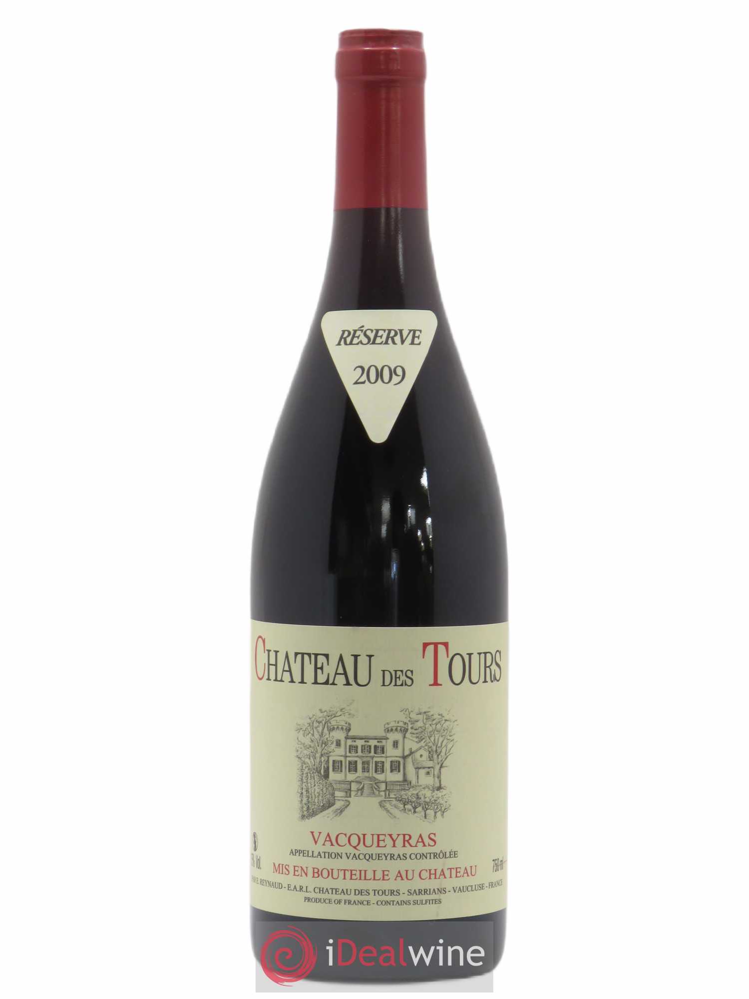 Vacqueyras Château des Tours Emmanuel Reynaud 2009 - Lot de 1 bouteille - 0
