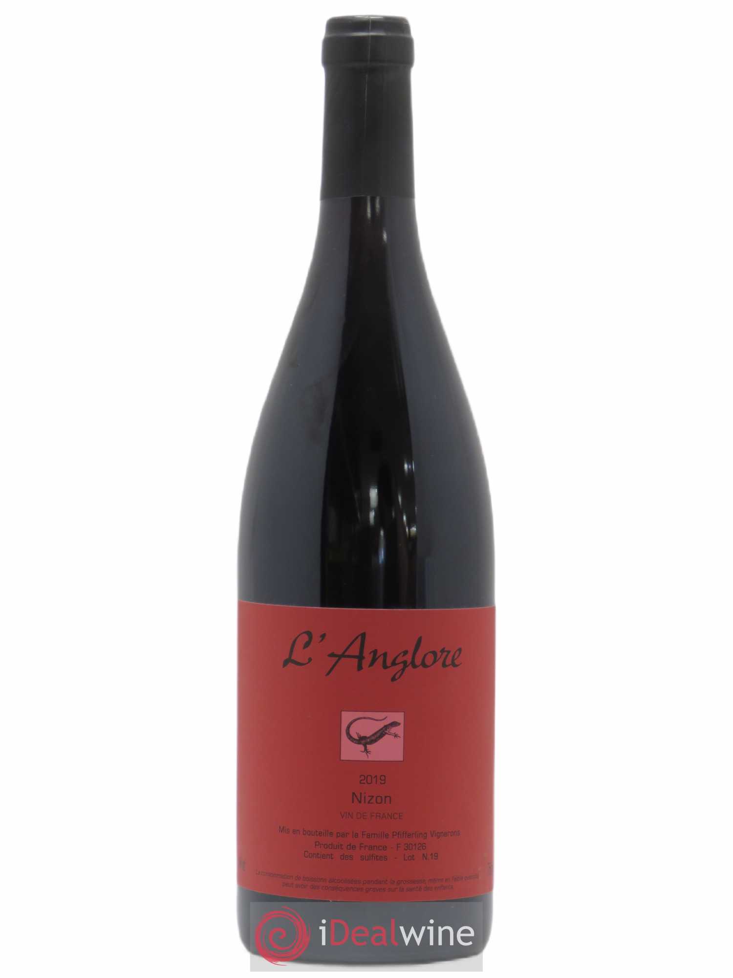 Vin de France Nizon L'Anglore 2019 - Lot de 1 bouteille - 0