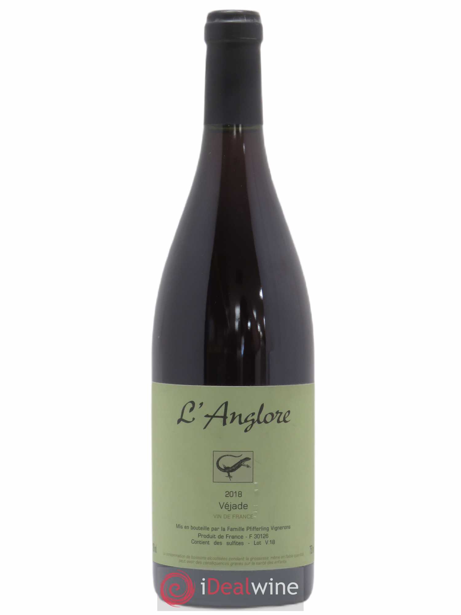 Vin de France Véjade L'Anglore 2018 - Lot de 1 bouteille - 0