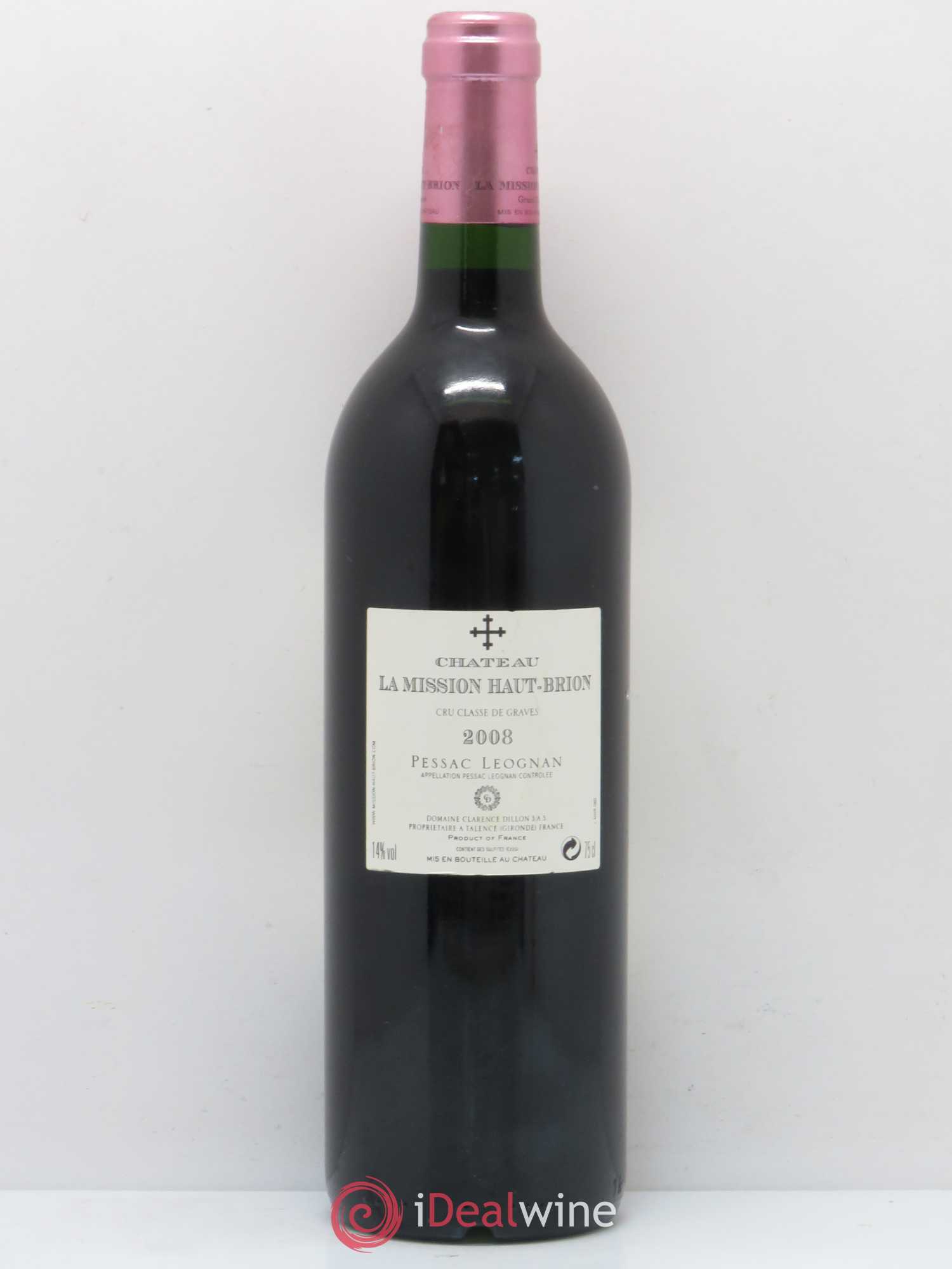 Château la Mission Haut-Brion Cru Classé de Graves 2008 - Lot de 1 bouteille - 1