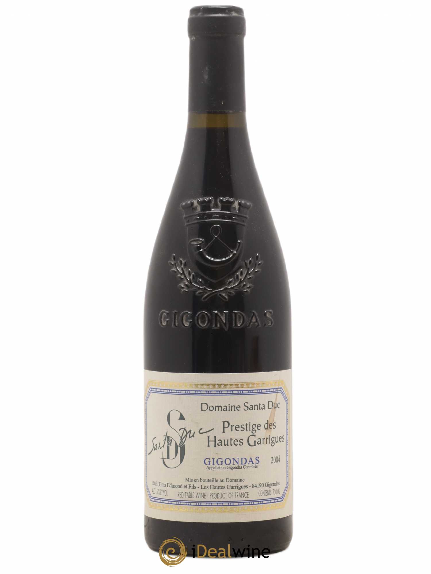 Gigondas Santa Duc (Domaine) Hautes Garrigues Famille Gras 2004 - Lot de 1 bouteille - 0
