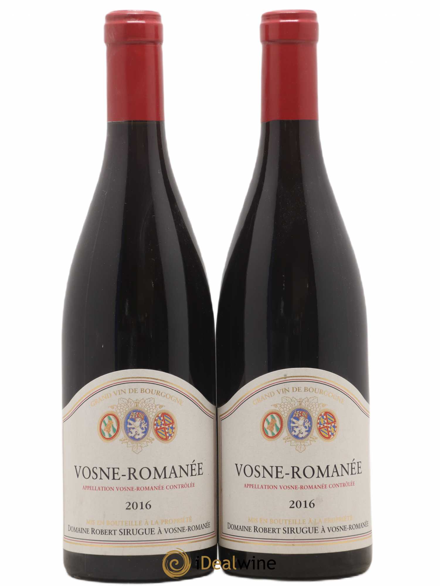 Vosne-Romanée Robert Sirugue (Domaine) 2016 - Lot de 2 bouteilles - 0