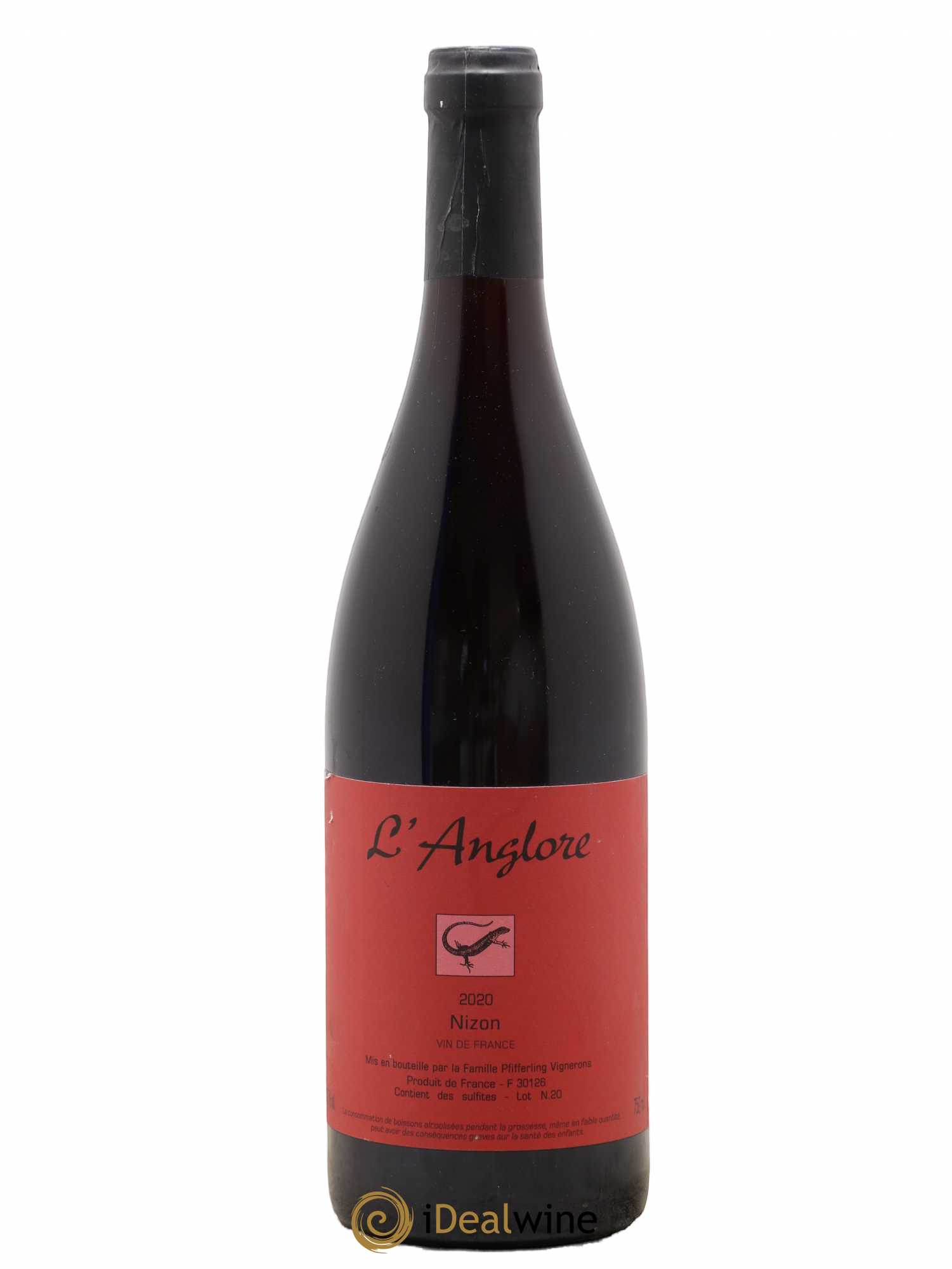Vin de France Nizon L'Anglore 2020 - Lot de 1 bouteille - 0