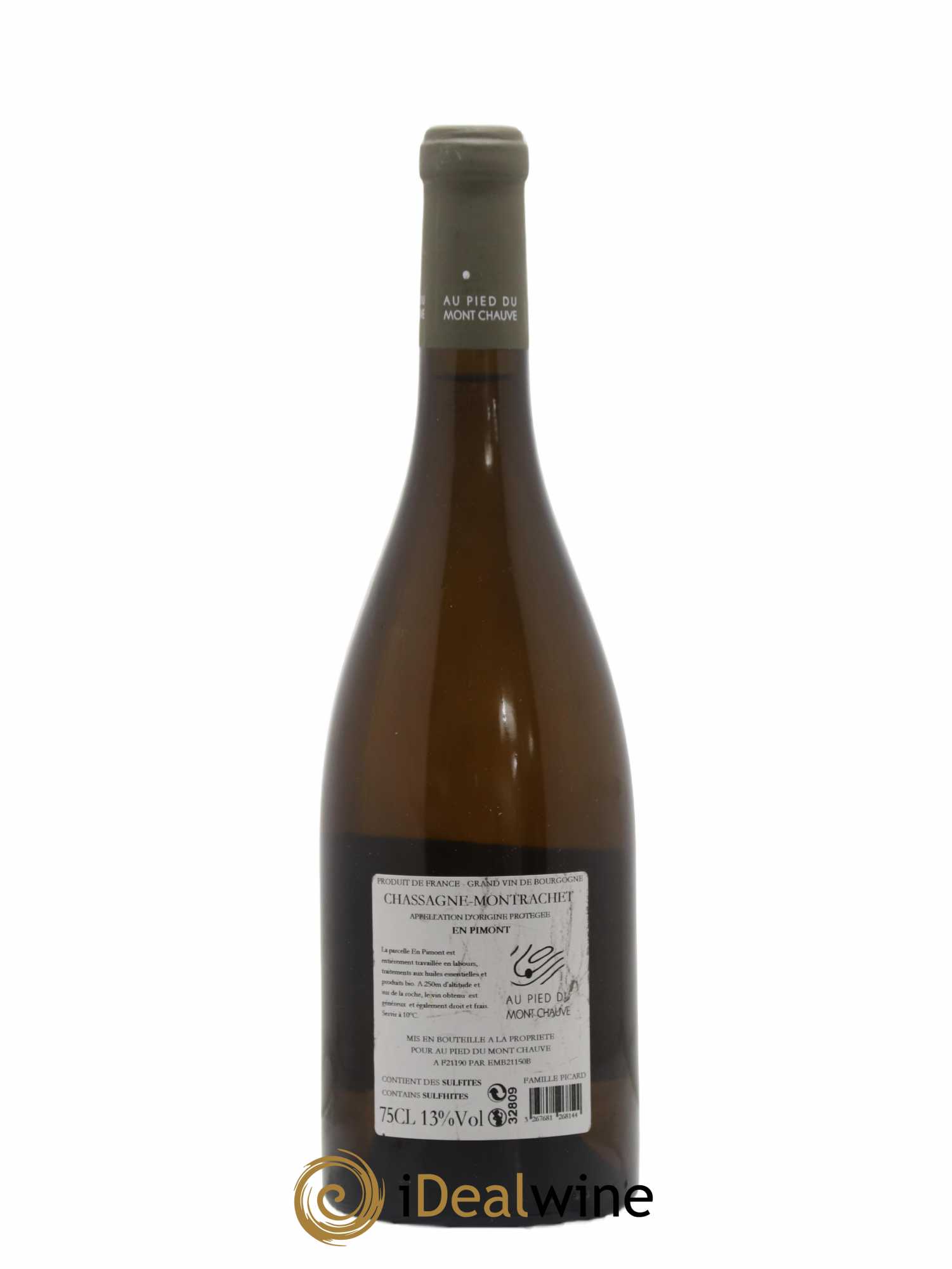 Chassagne-Montrachet Au Pied Du Mont Chauve En Pimont Famille Picard 2013 - Lot of 1 bottle - 1