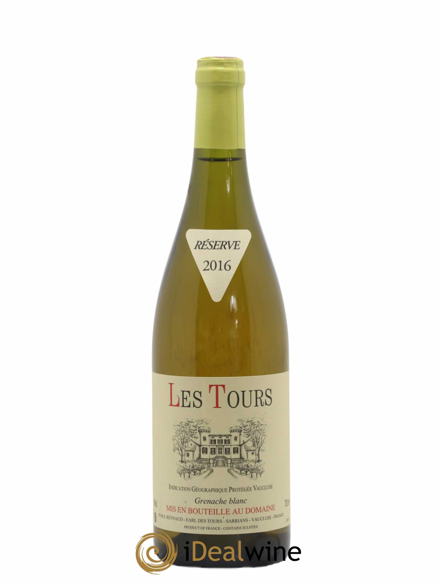 Vaucluse (Vin de Pays de Vaucluse) Les Tours Grenache Blanc Emmanuel Reynaud 2016 - Lot de 1 bouteille - 0