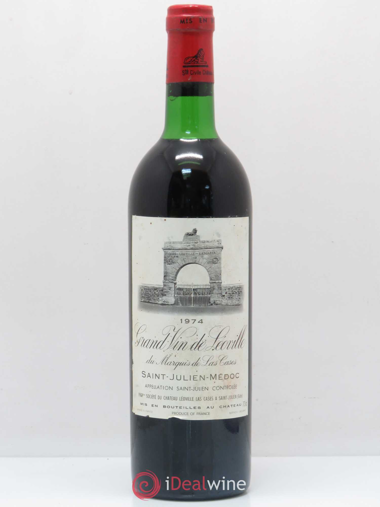 Château Léoville Las Cases 2ème Grand Cru Classé 1974 - Lot de 1 bouteille - 0