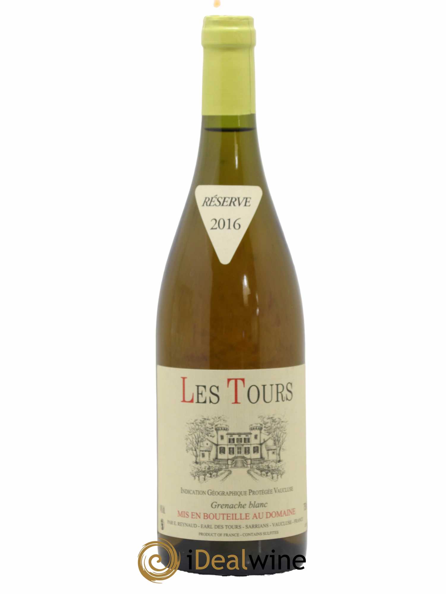 Vaucluse (Vin de Pays de Vaucluse) Les Tours Grenache Blanc Emmanuel Reynaud 2016 - Lot de 1 bouteille - 0