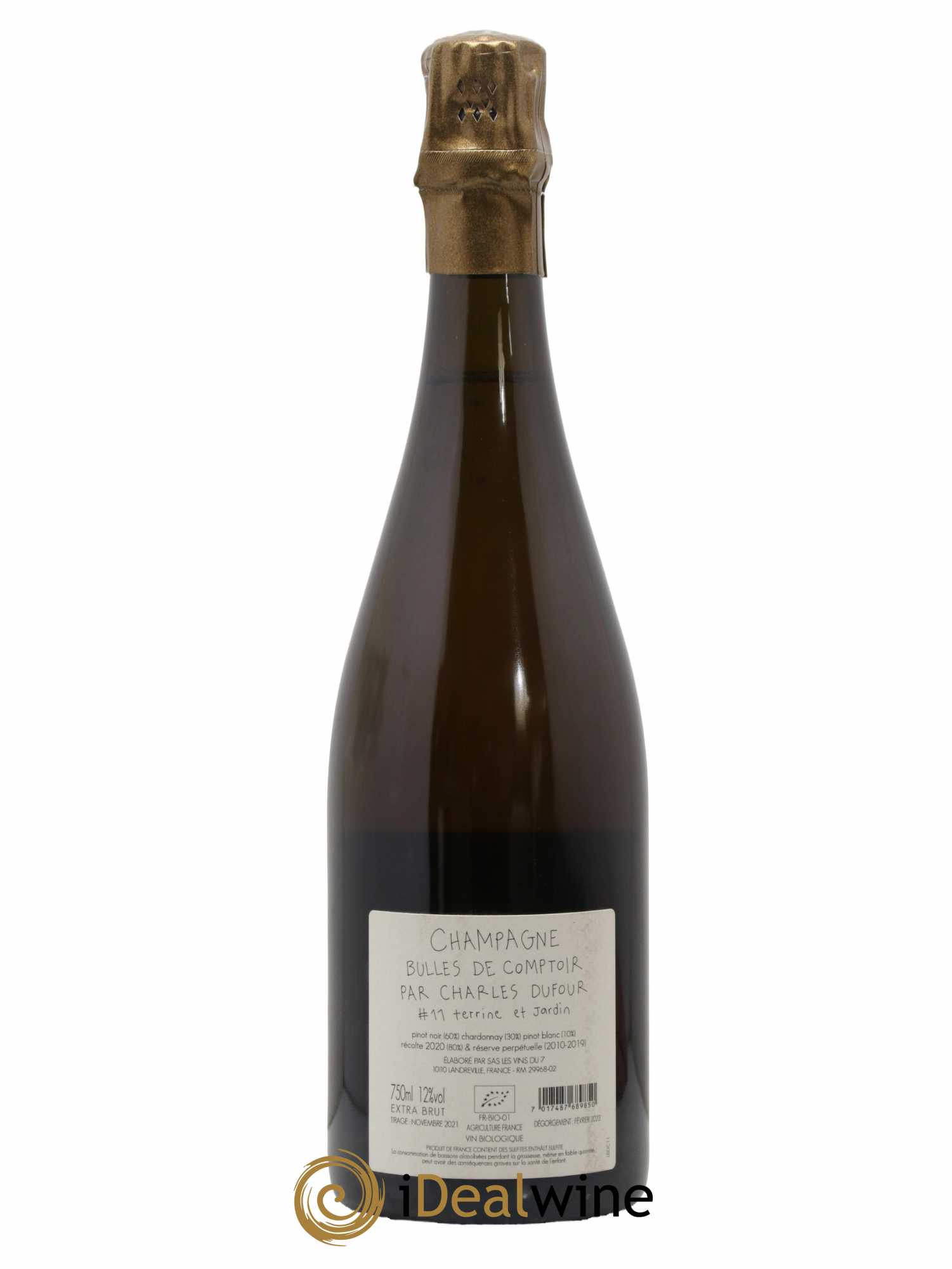 Champagne Bulles de Comptoir 11 Terrine et Jardin Charles Dufour - Lot of 1 bottle - 1