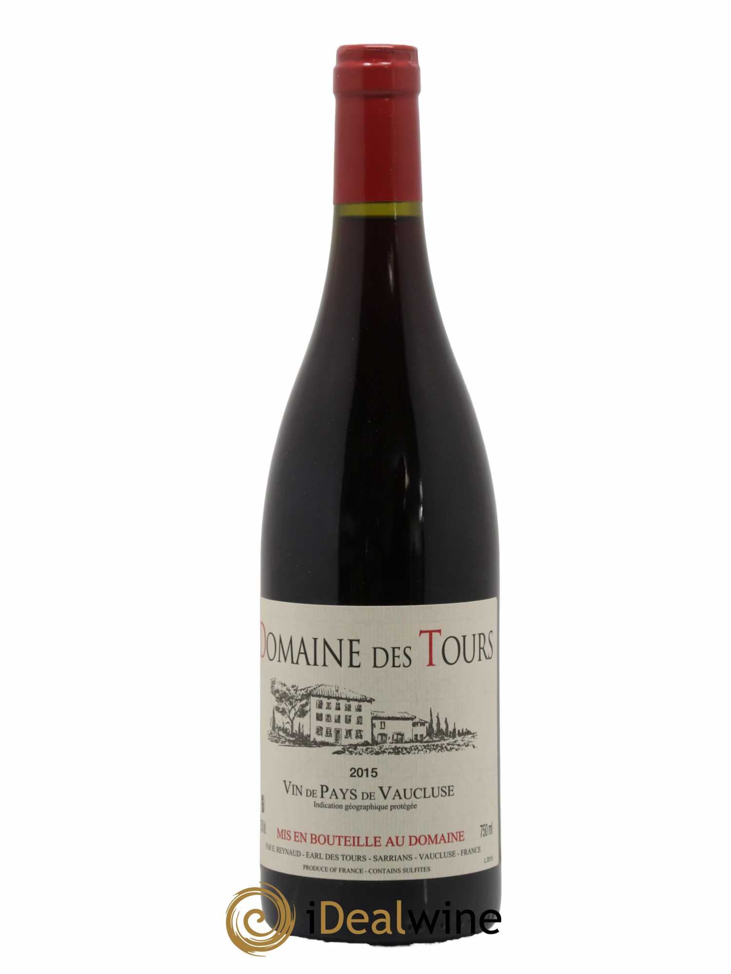Vaucluse (Vin de Pays de Vaucluse) Domaine des Tours Emmanuel Reynaud 2015 - Lot de 1 bouteille - 0